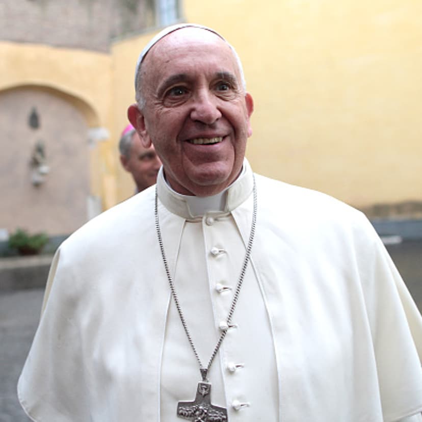 Pope Francis arrives at the Paul VI Hall for an audience with President of Argentina Cristina Fernandez de Kirchner on June 7, 2015 in Vatican City, Vatican.