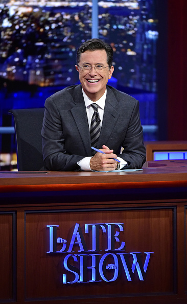 Stephen Colbert during a taping of The Late Show with Stephen Colbert, Thursday Sept 10, 2015 on the CBS Television Network.