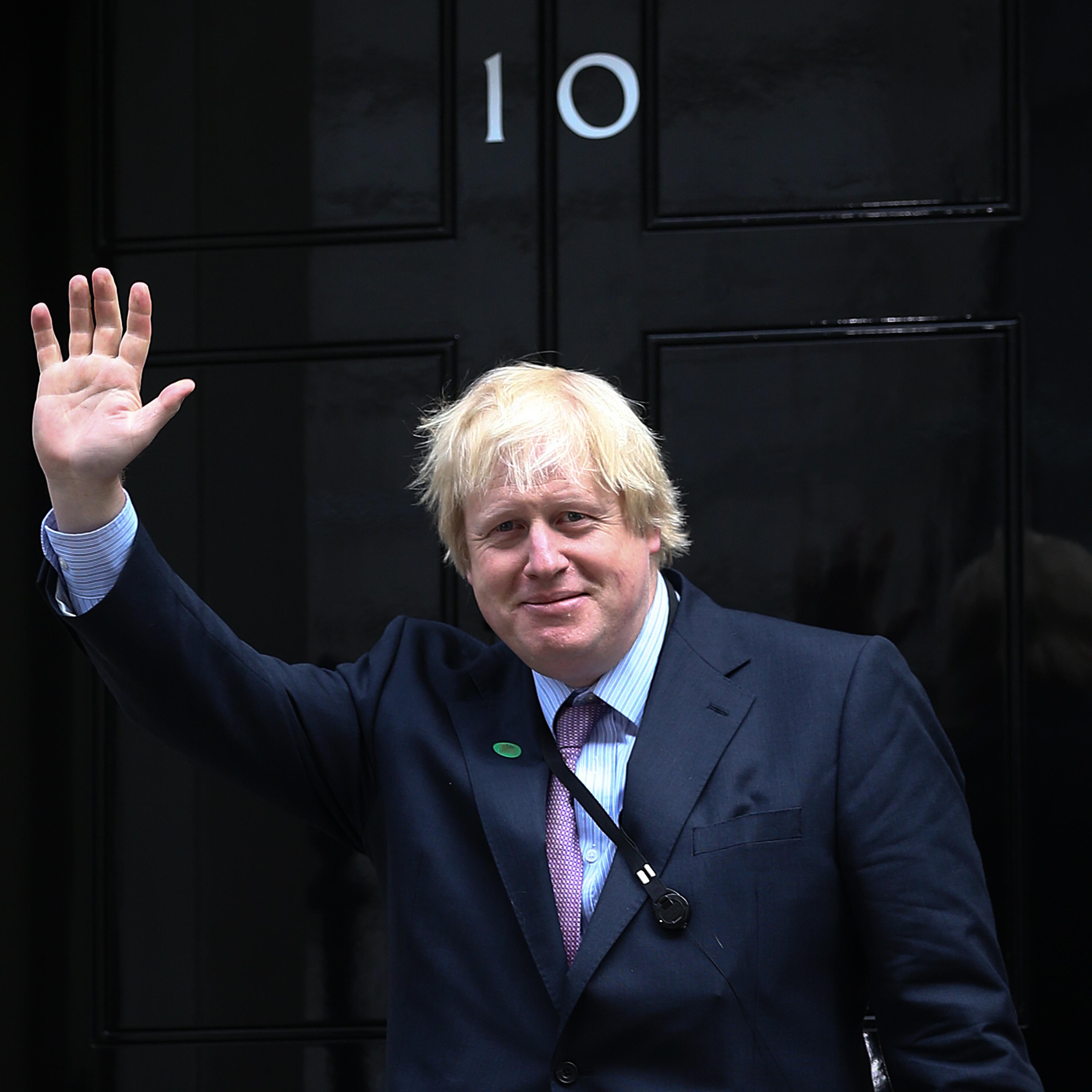 London Mayor and MP for Uxbridge and South Ruislip, Boris Johnson, arrives at Downing Street in London on May 11, 2015.