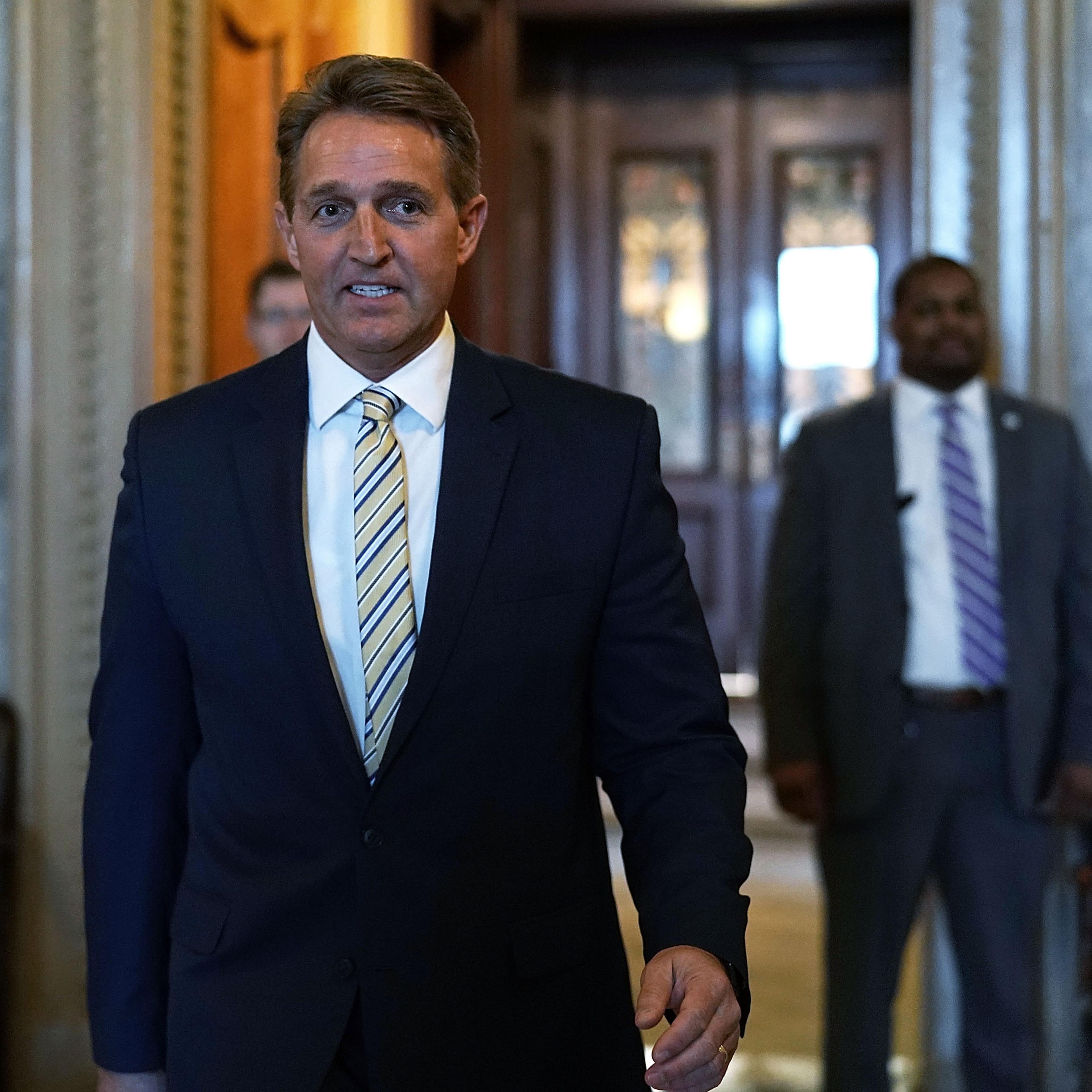 Sen. Jeff Flake (R-AZ) Delivers Critical Speech Against Trump's Attacks On The Media In Senate Chamber