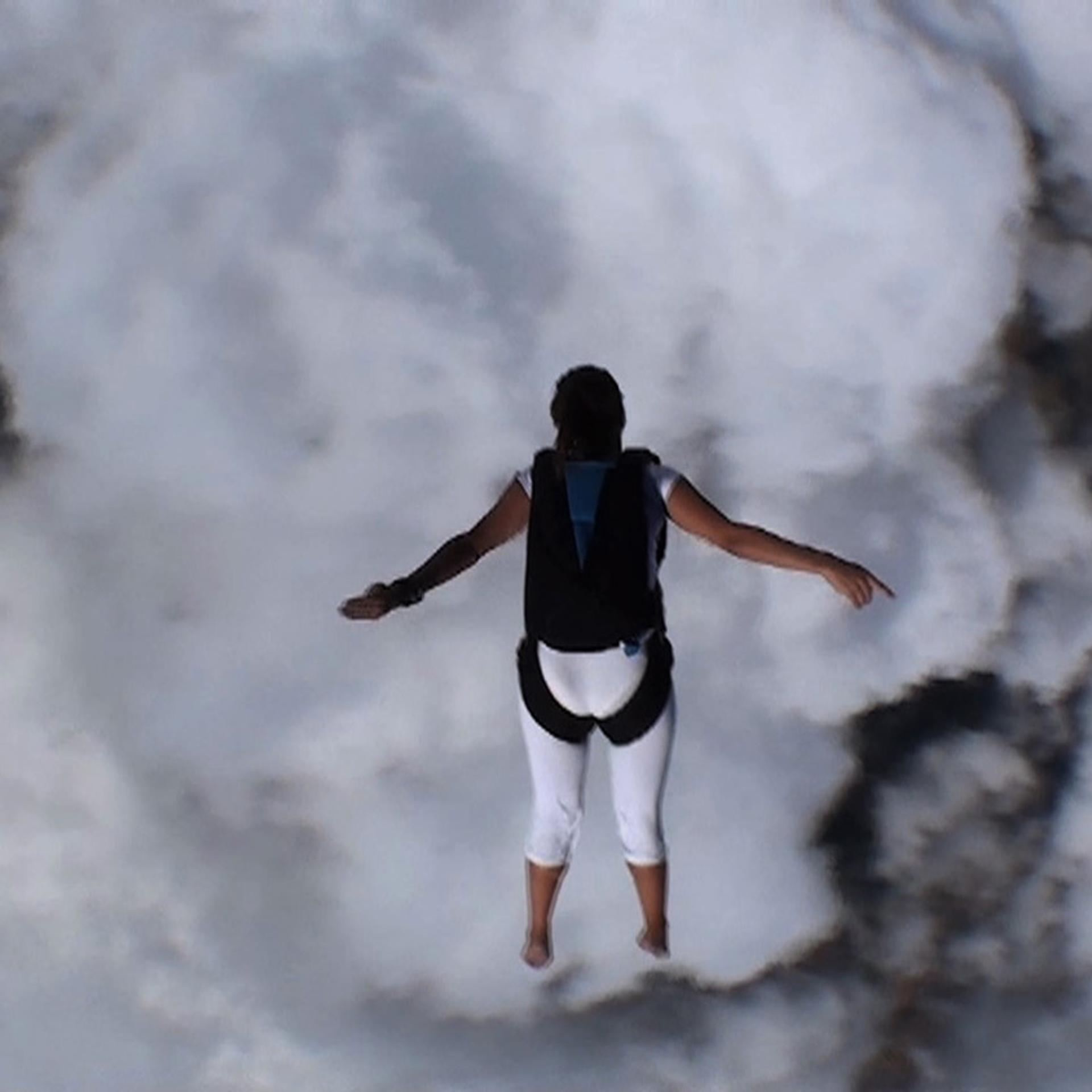Vania Da Rui, an American female bare foot free-falling sky diver in Kevin Macdonald's <i>Life in a Day</i>, produced by Scott Free UK.