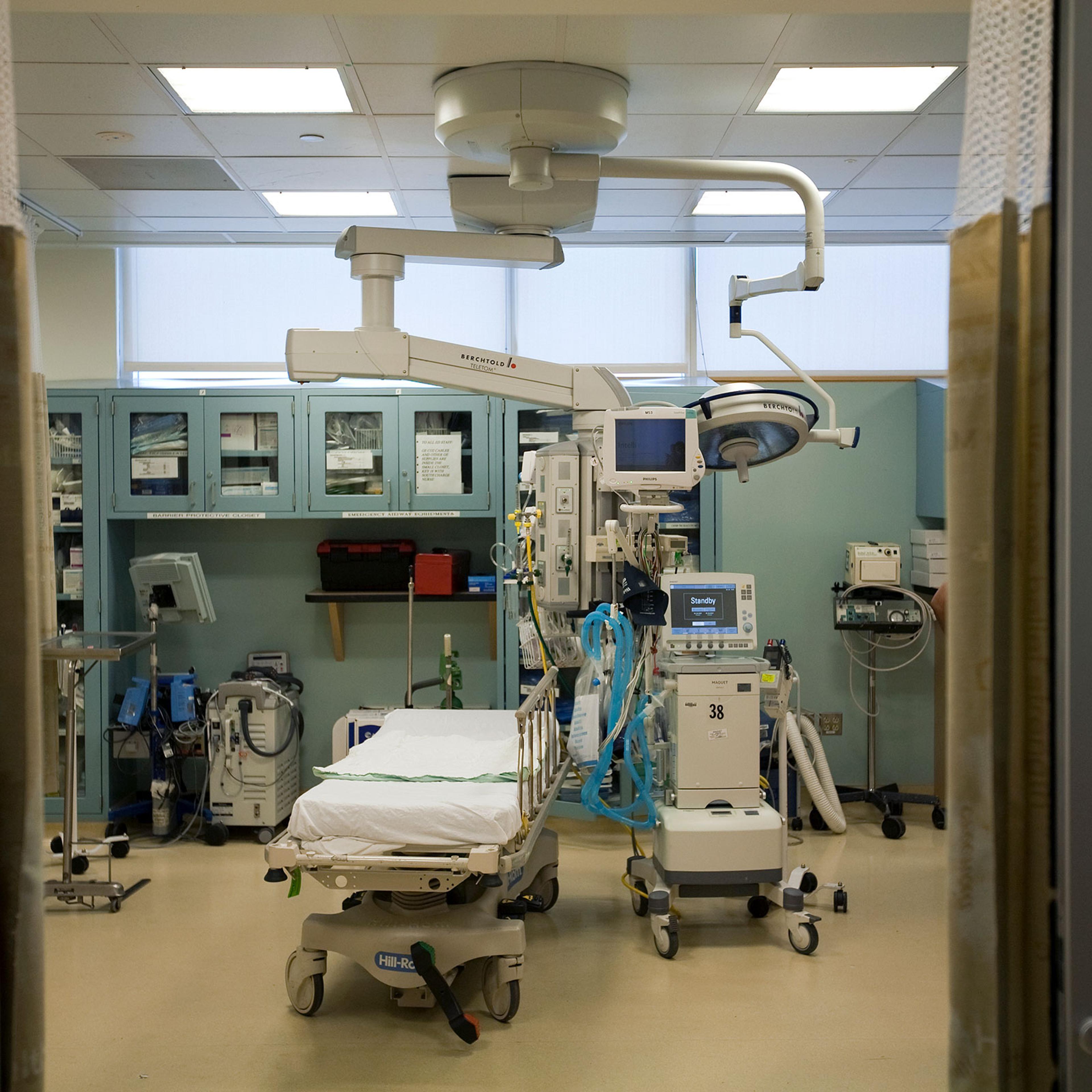 An operating theatre for trauma and cardiac arrests, among other urgent emergencies.