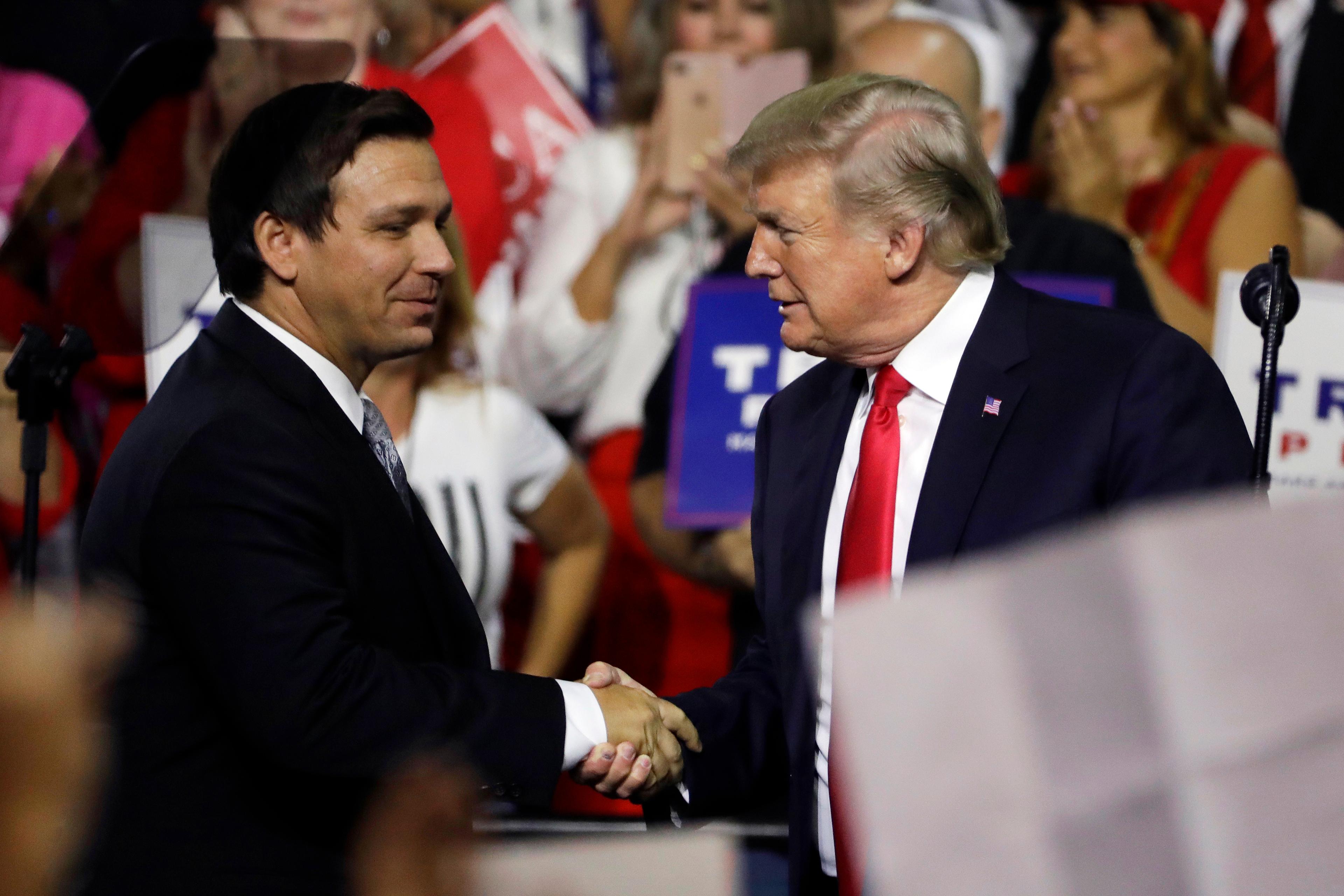 Ron DeSantis, Donald Trump