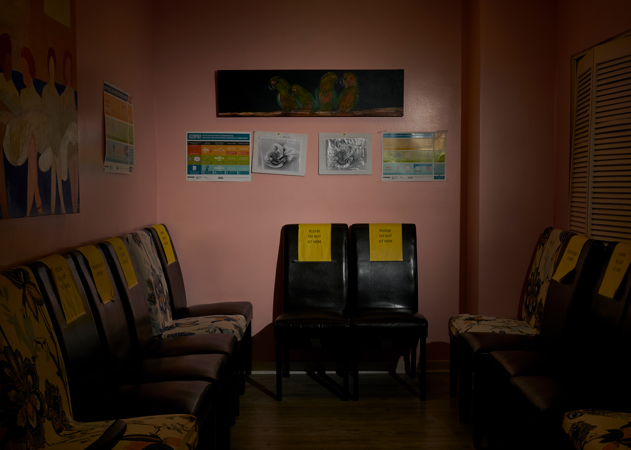 An empty waiting room inside the Jackson Women’s Health Organization on Oct. 29