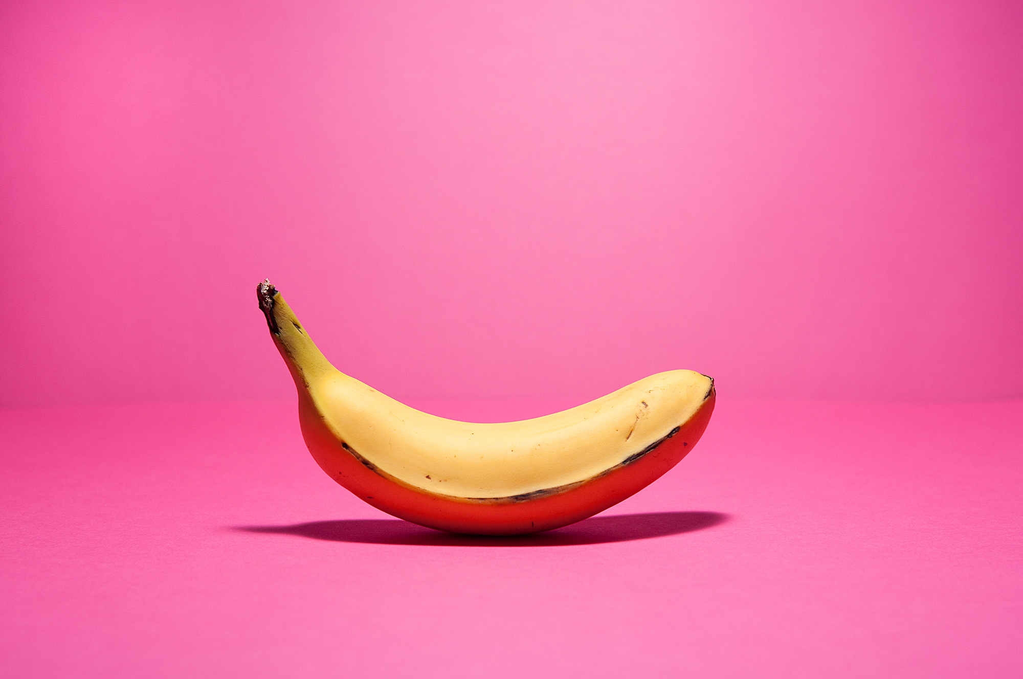 Close-Up Of Fruit Over Colored Background