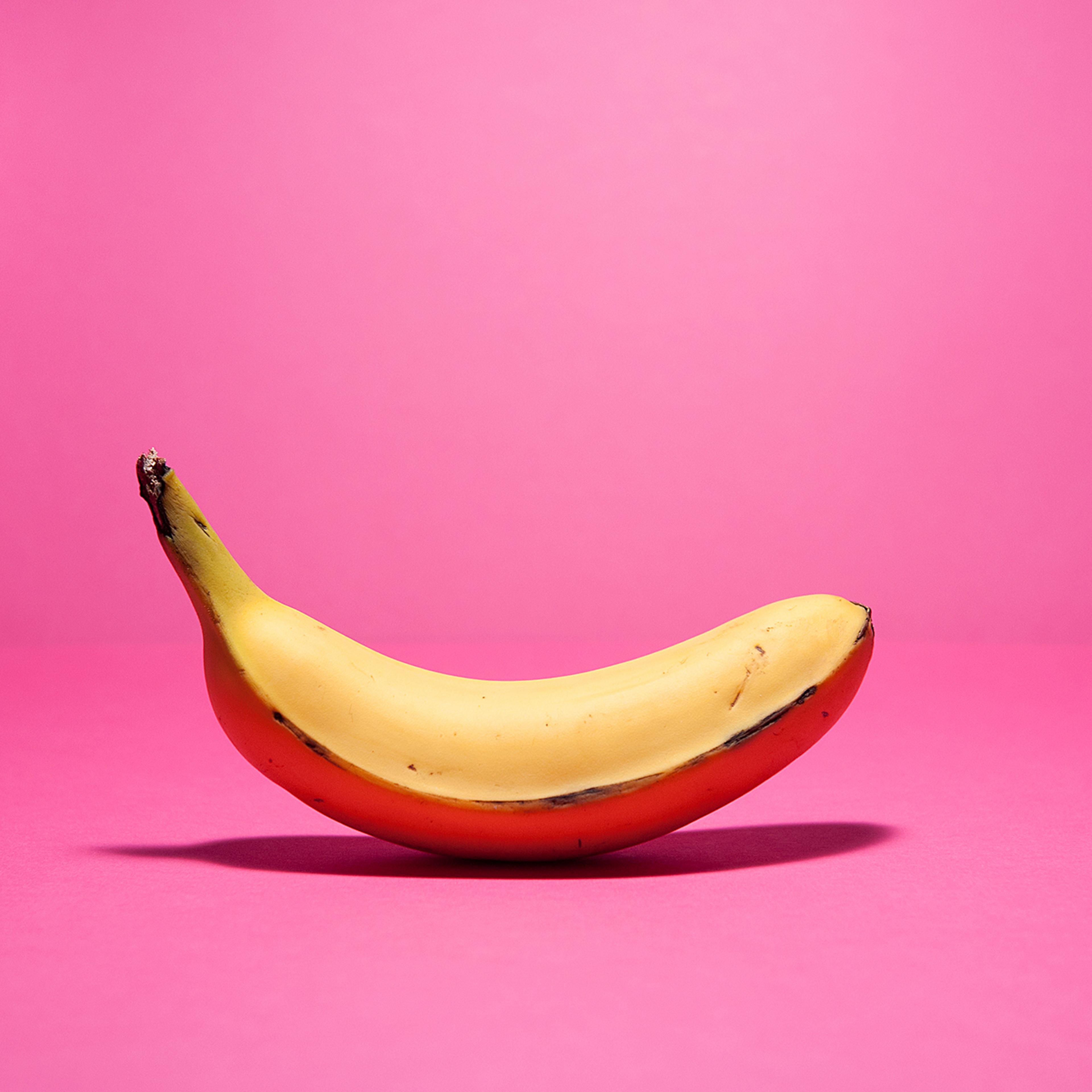Close-Up Of Fruit Over Colored Background