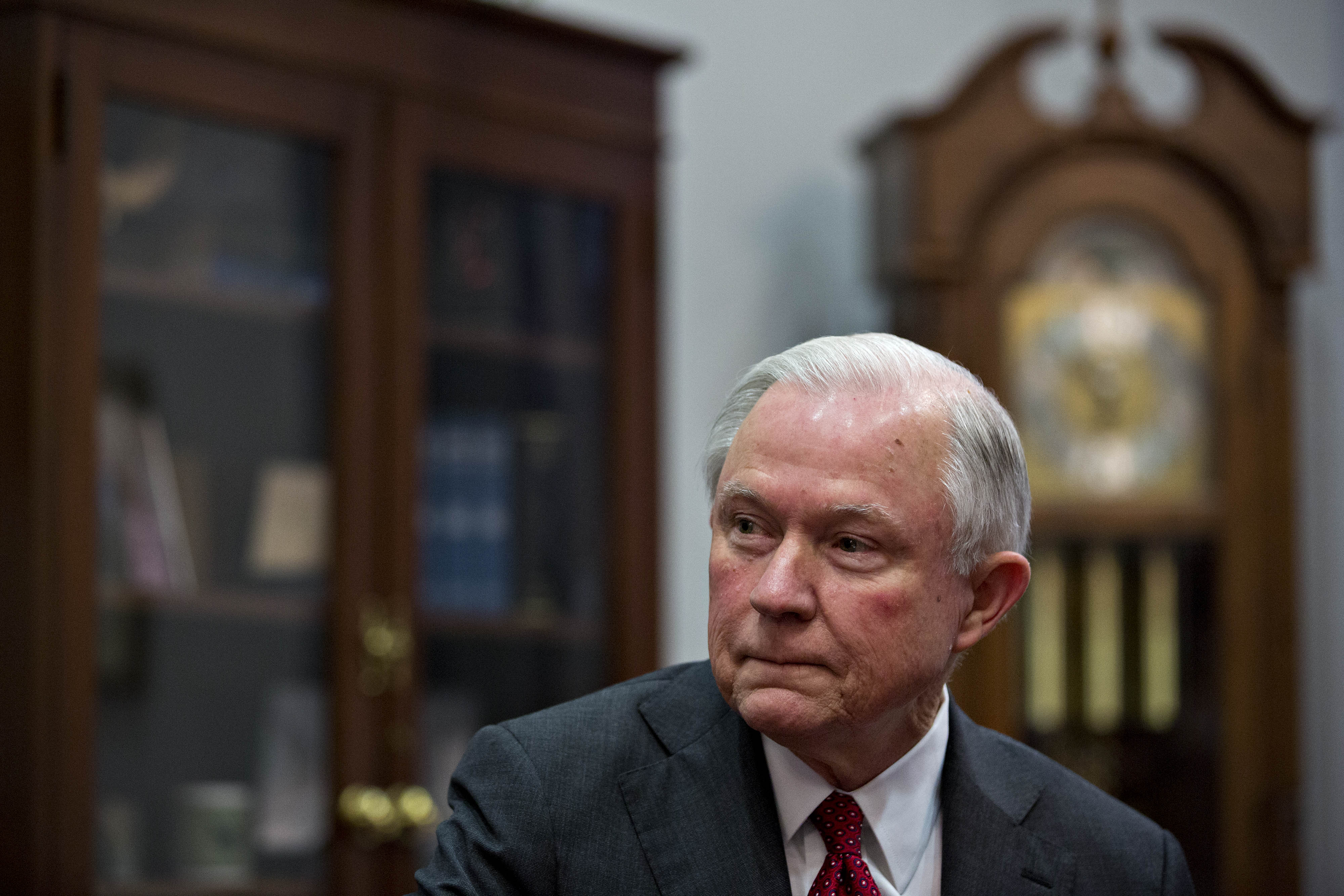 Senate Judiciary Committee Chairman Chuck Grassley Meets With Attorney General Nominee Jeff Sessions