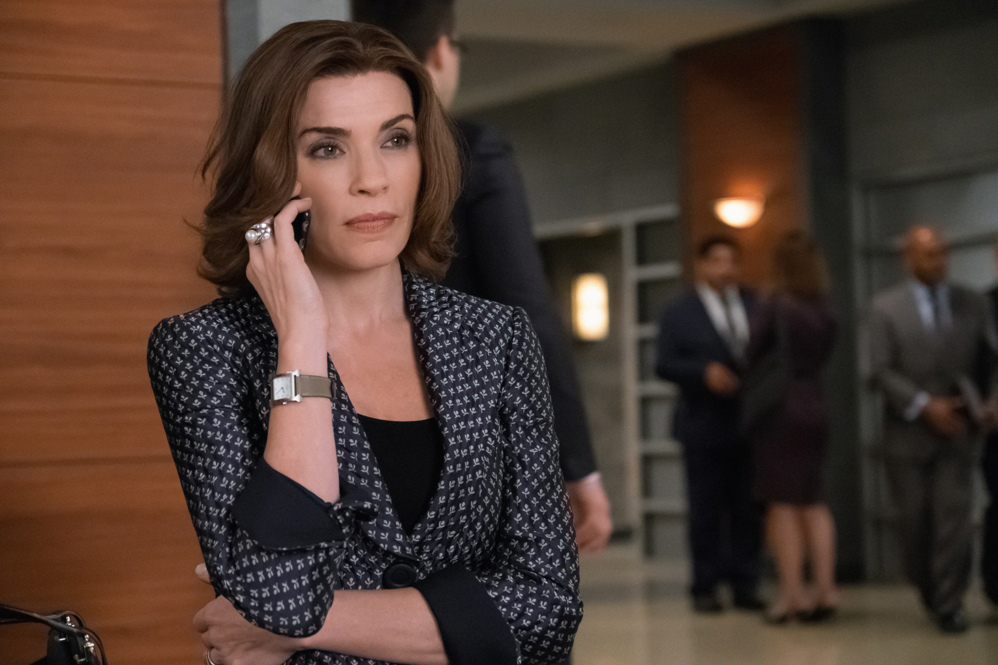 "Verdict" -- As Peter's trial begins, Alicia works desperately to keep her husband from returning to jail. Also, Diane and Lucca move aggressively to expand the law firm, but face serious opposition from David Lee, on THE GOOD WIFE, Sunday, May 1 (9:00-1