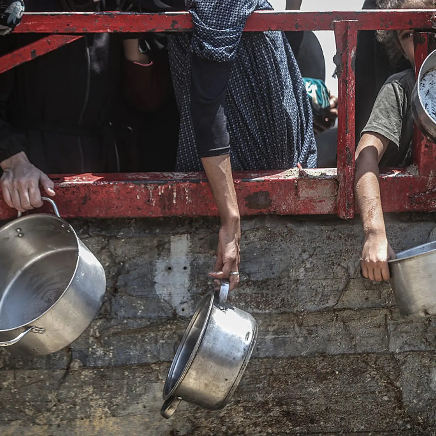 Food distributed to Palestinians struggling with hunger in Gaza