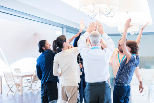 business-people-cheering