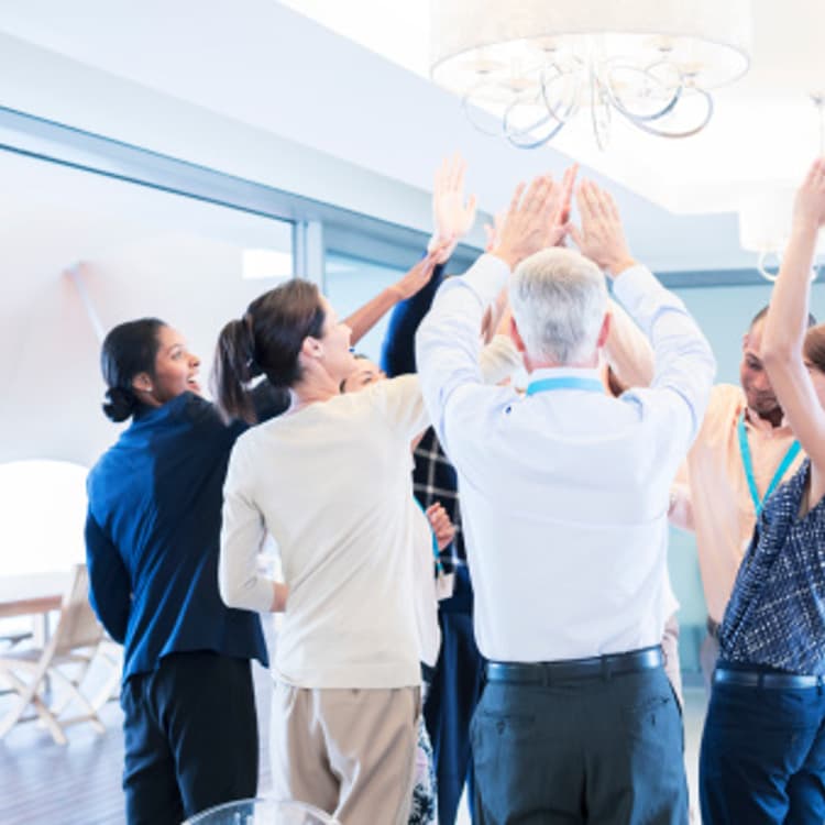 business-people-cheering