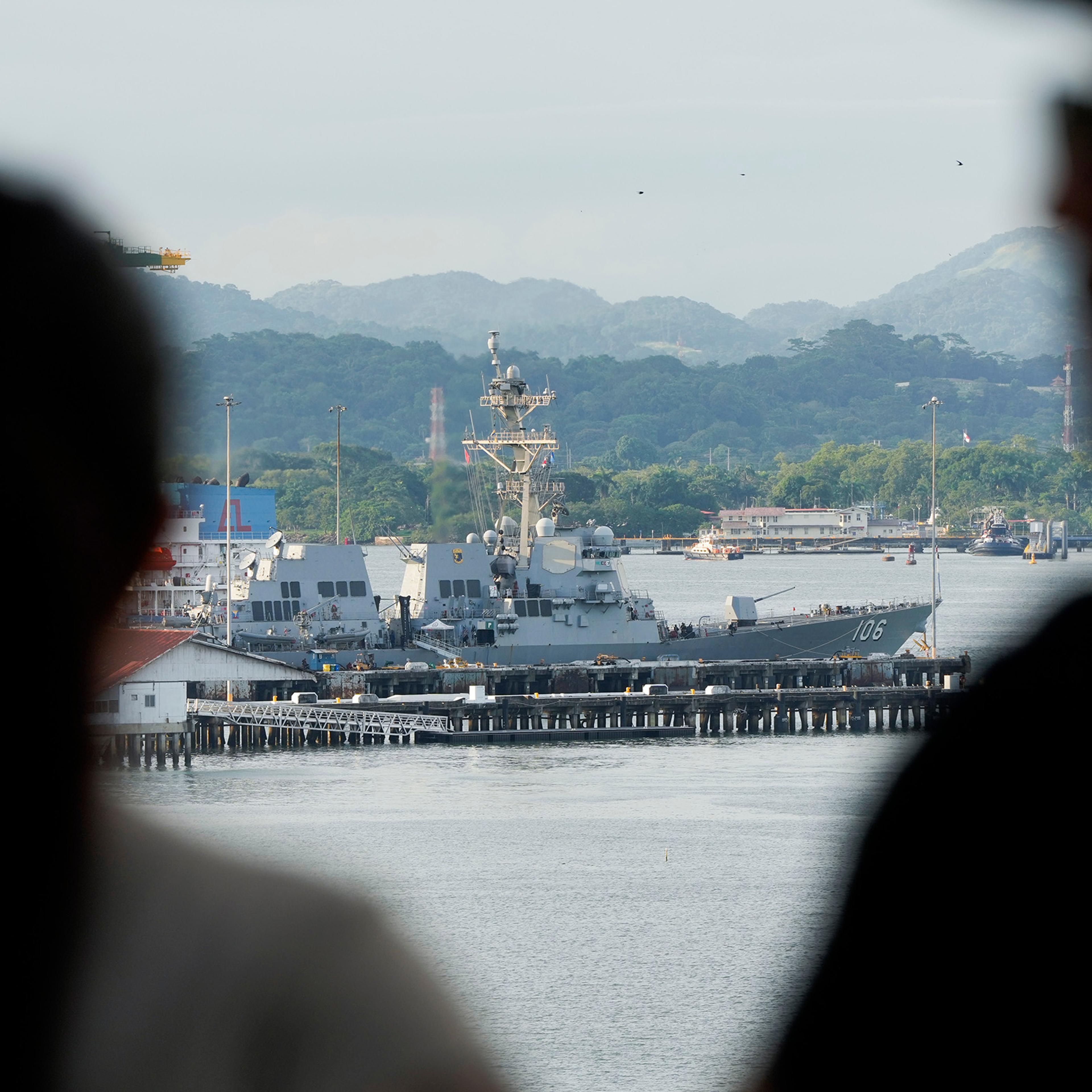 US Warship Docked In Panama After Trump Said Military Hit Third Drug Boat From Venezuela
