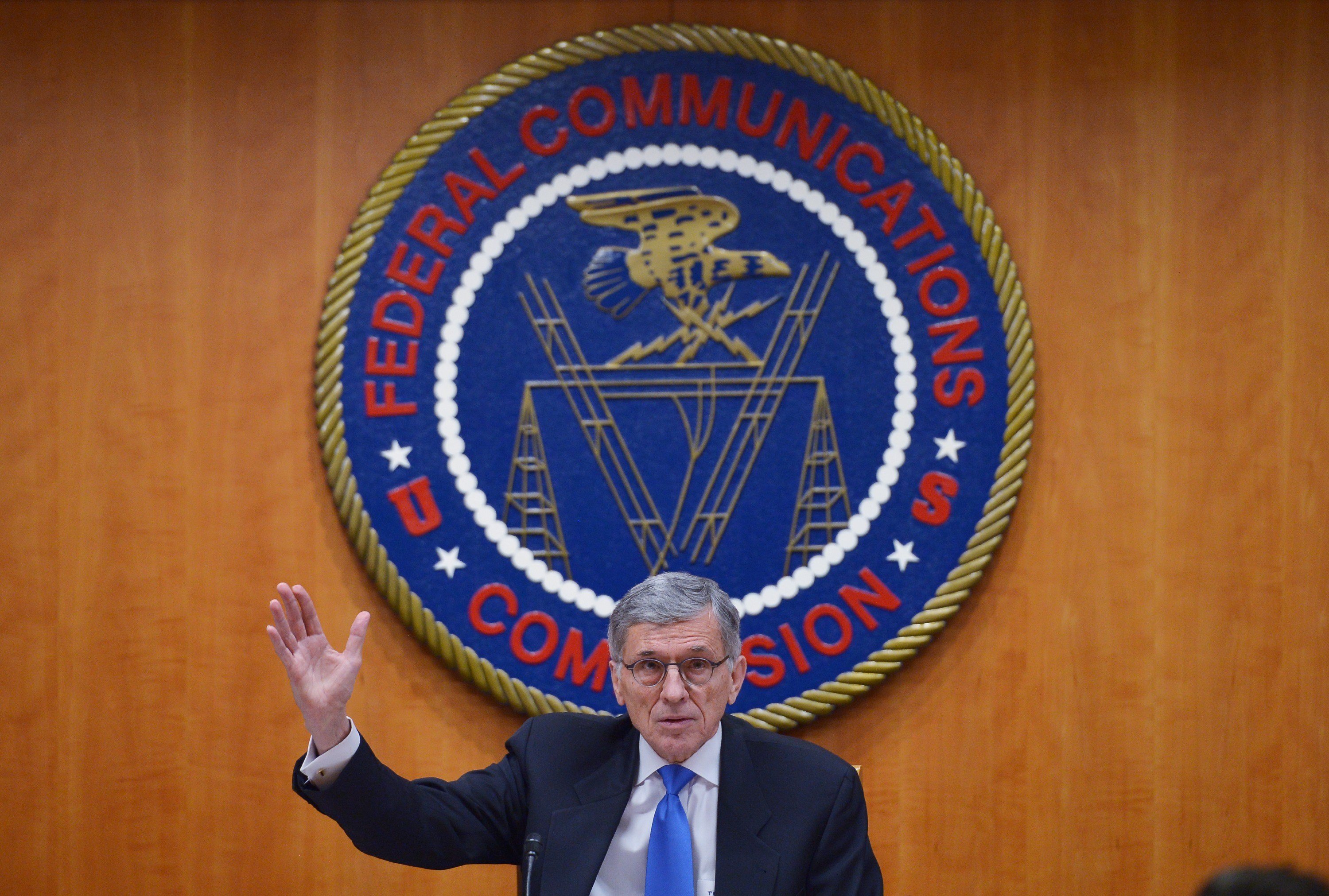 Federal Communications Commission Chairman Tom Wheeler speaks during a FCC hearing on the net neutrality on Feb. 26, 2015 in Washington.