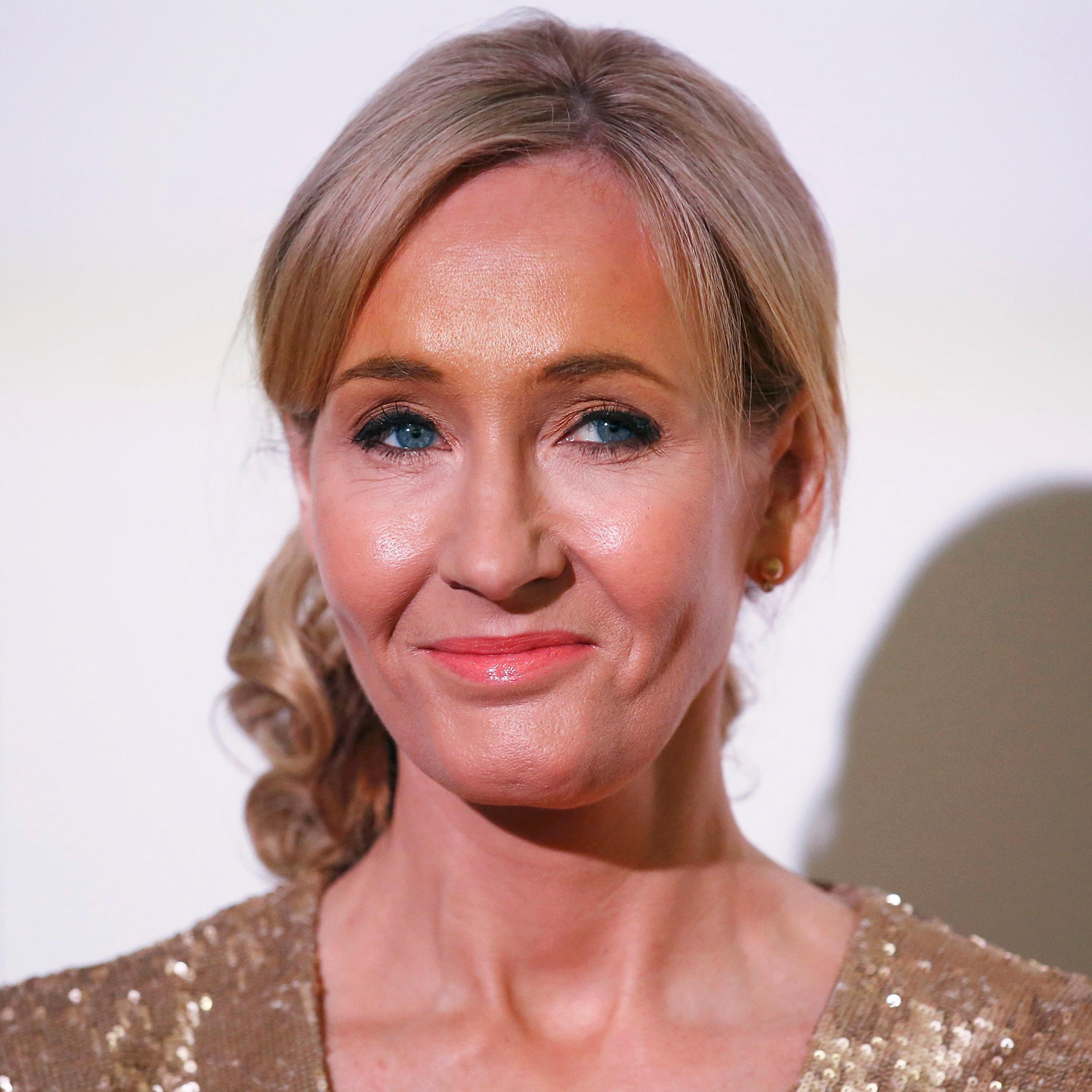 J.K. Rowling hosts a fundraising evening at the Warner Bros. Studio in London, Nov. 9, 2013.