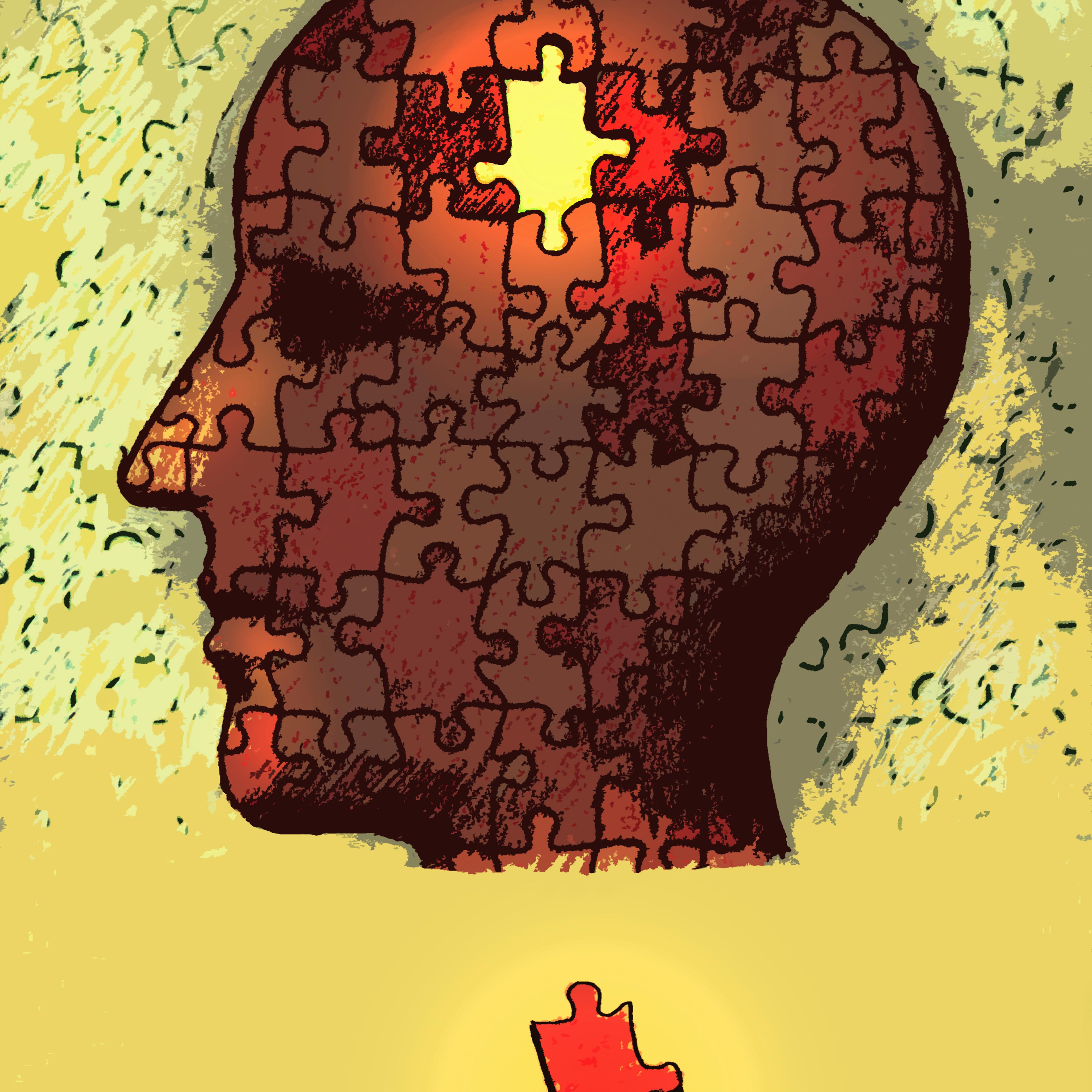 Missing jigsaw piece in head