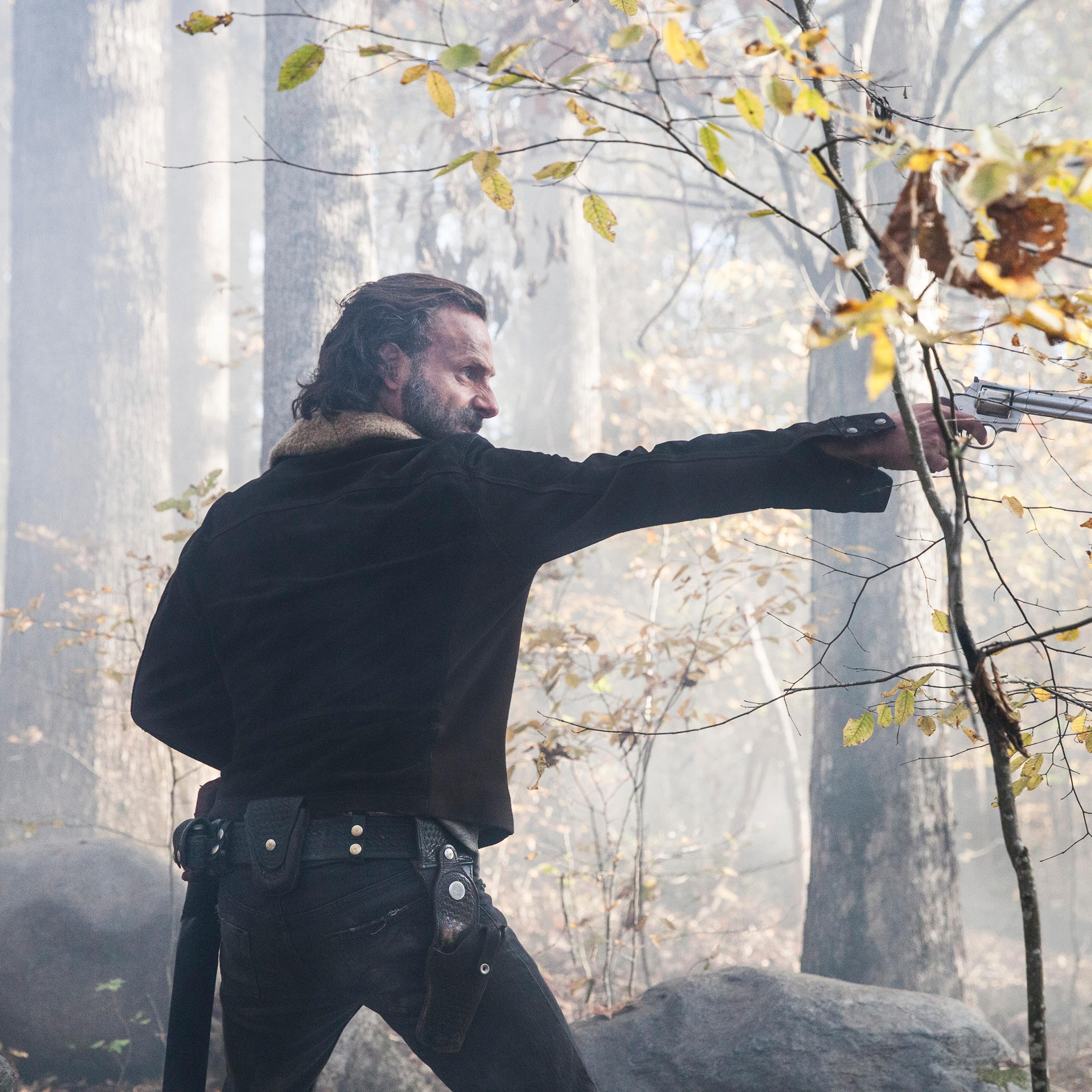 Andrew Lincoln as Rick Grimes - The Walking Dead _ Season 5B, Fog Gallery - Photo Credit: Ben Leuner/AMC