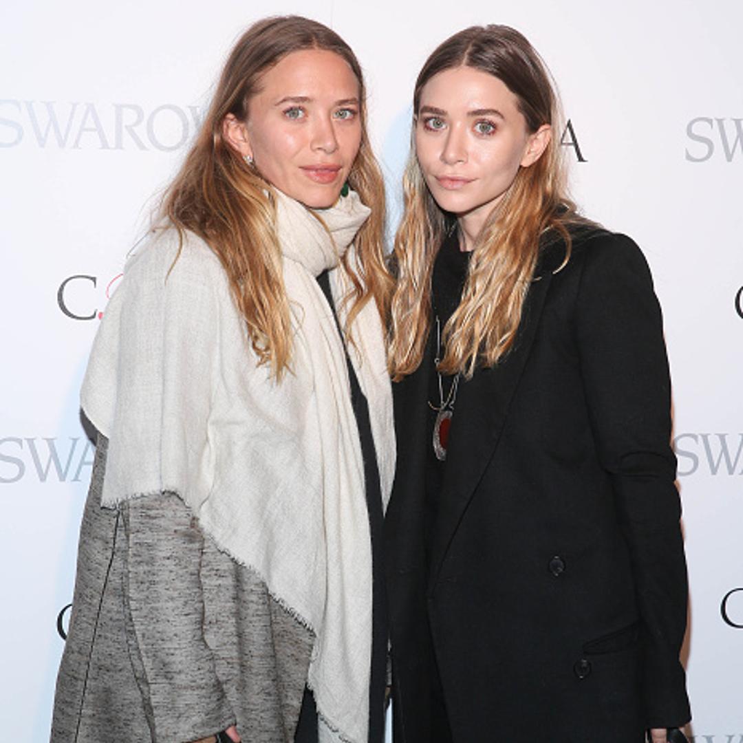 Mary-Kate Olsen (L) and Ashley Olsen at 2015 CFDA Fashion Awards Announcement Party in New York City on March 16, 2015.