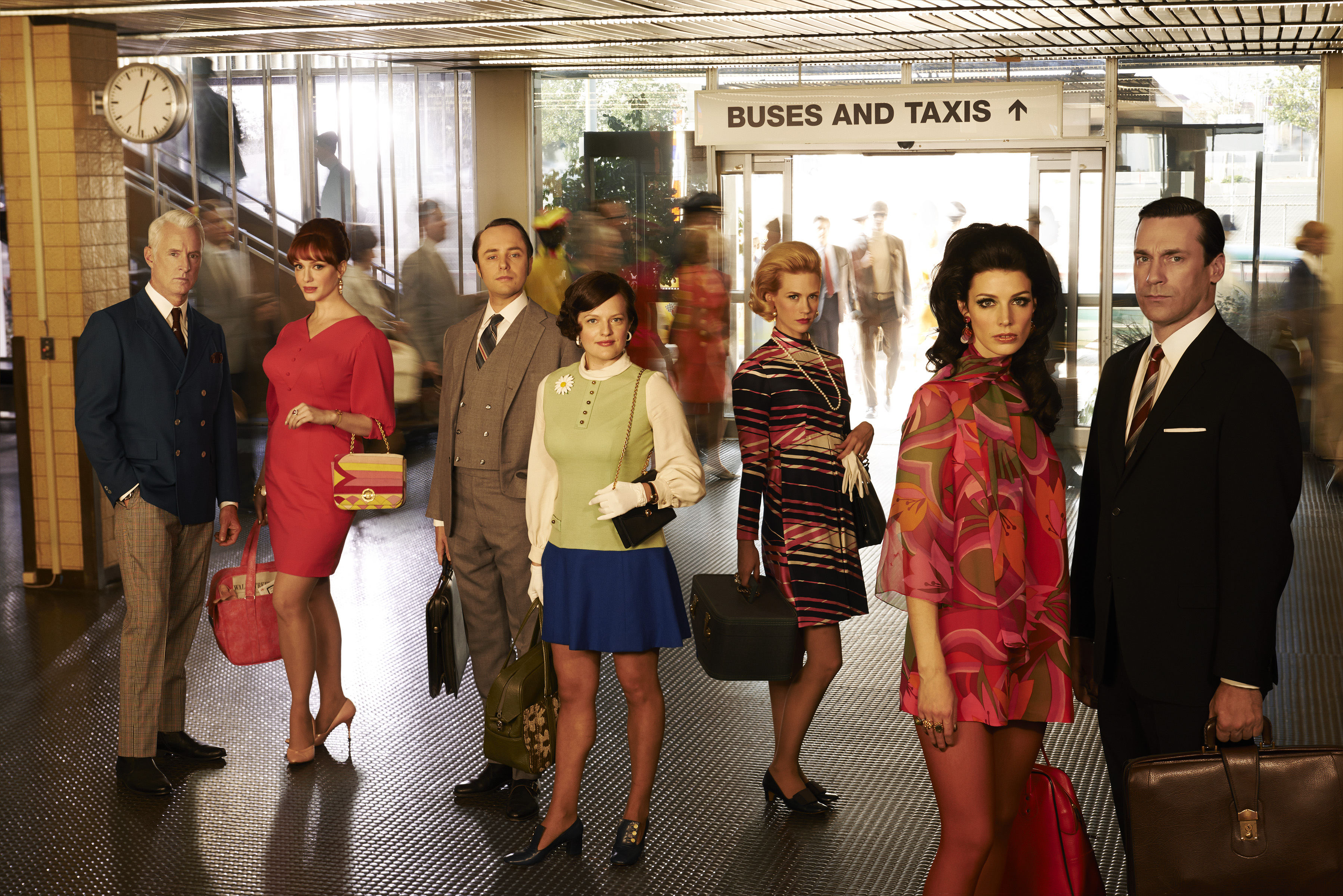 The cast of AMC'S Mad Men.