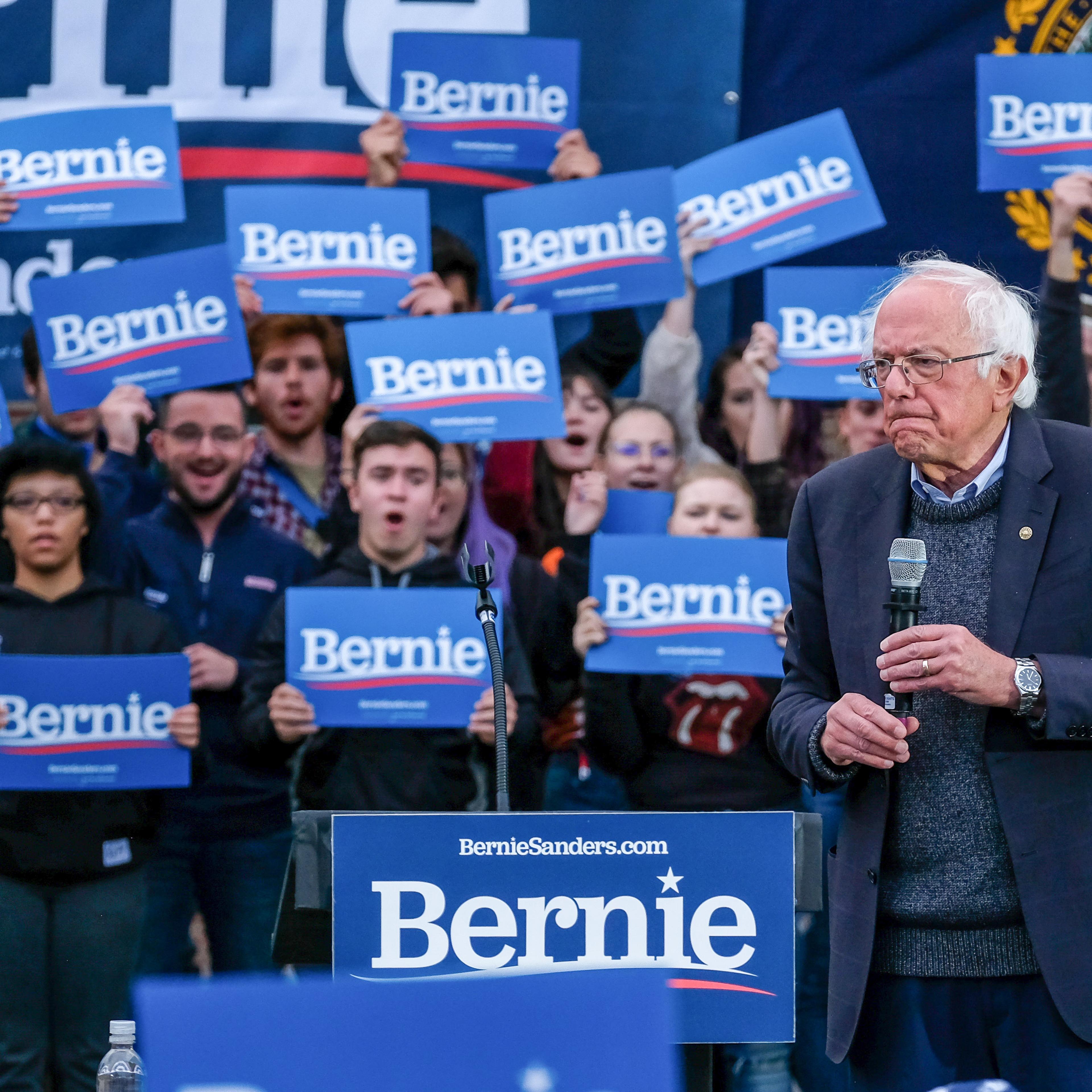 Vermont senator and presidential candidate Bernie Sanders