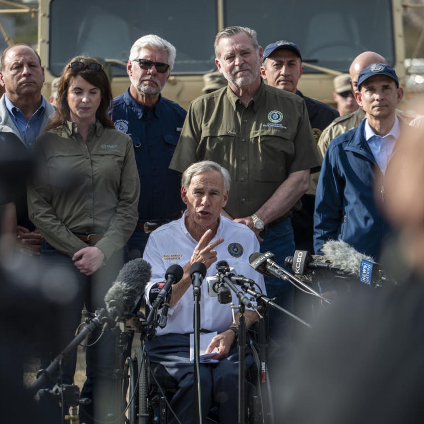 Texas Governor Abbott Holds News Conference On Border