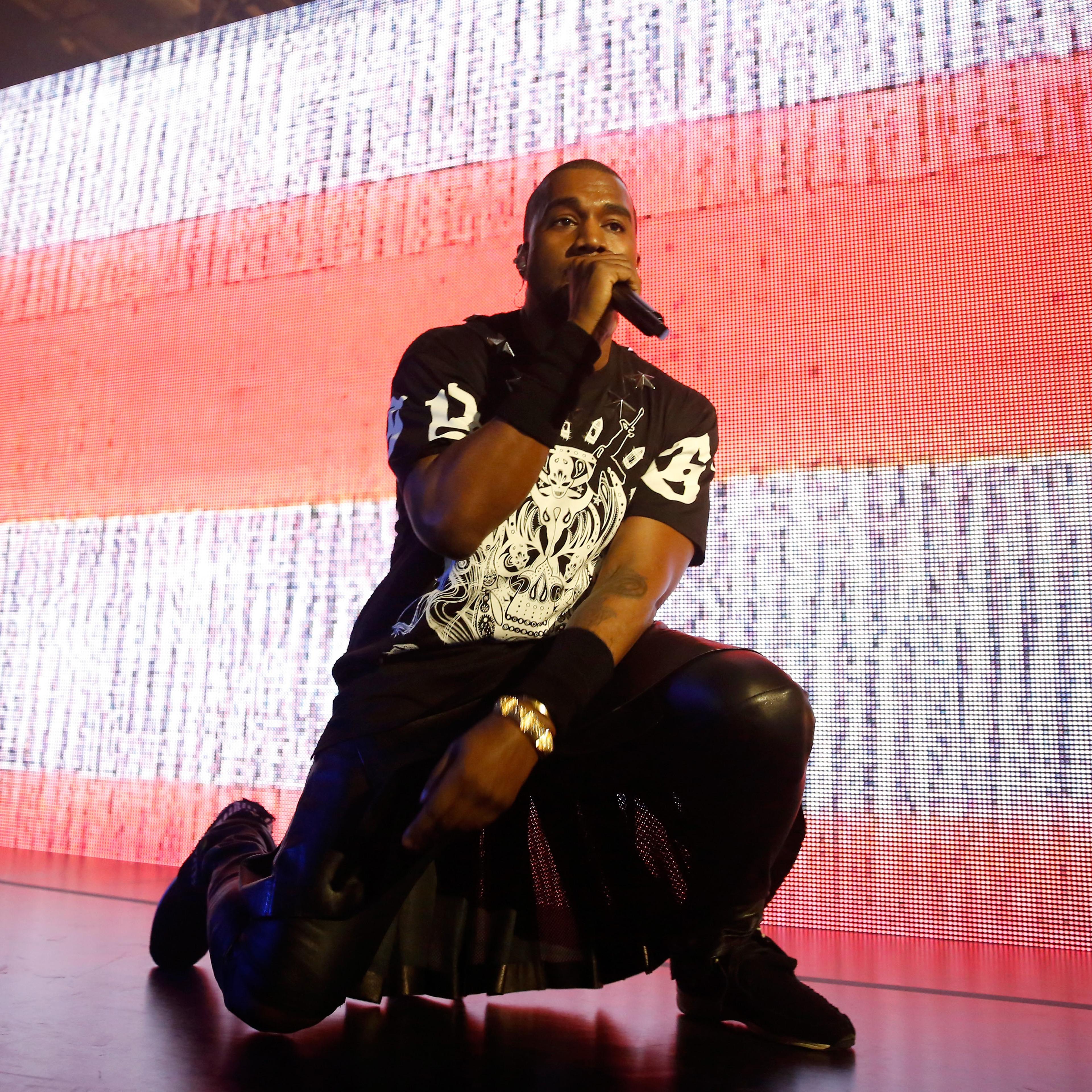 Kanye West performs at SXSW.