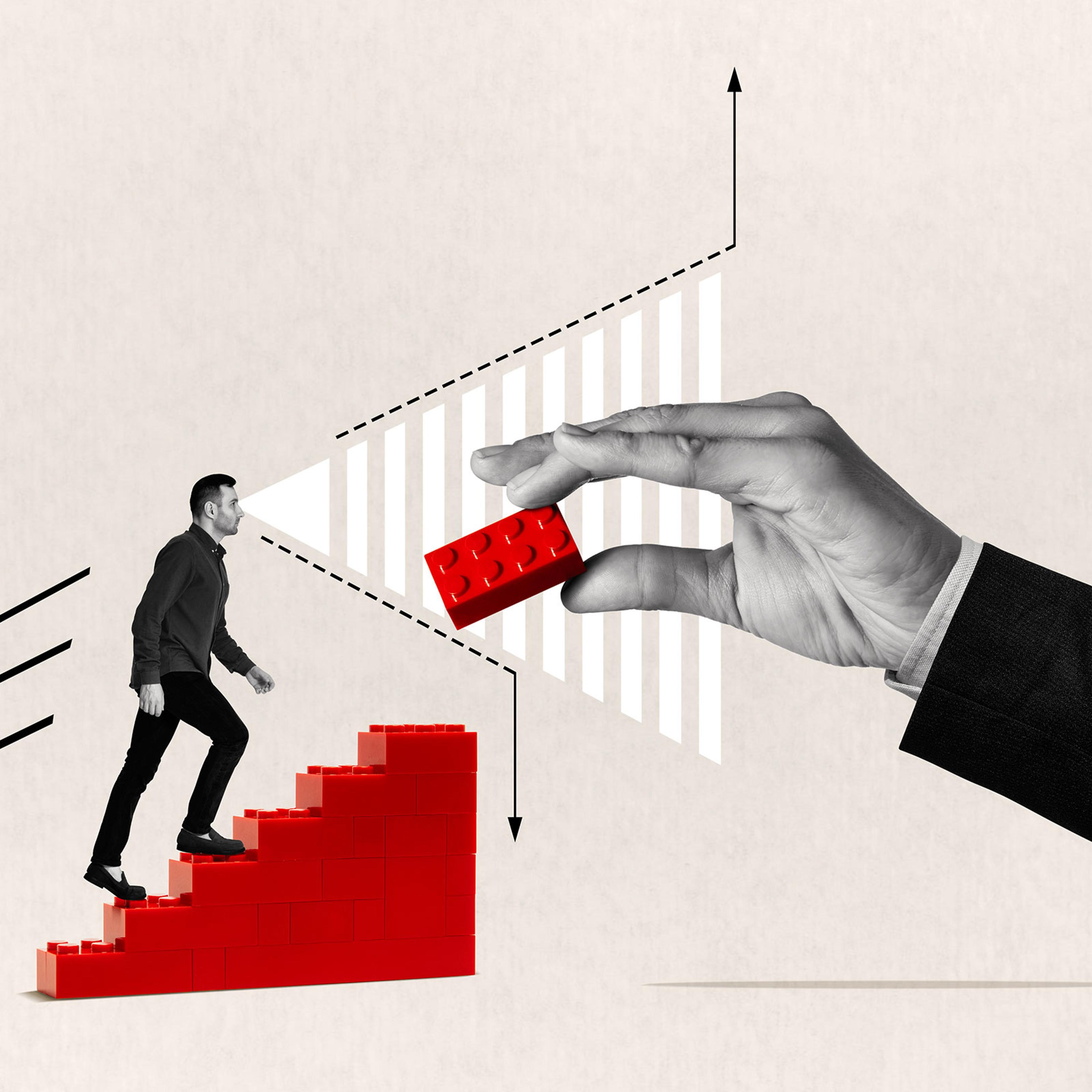 The concept of career advancement and professional development.