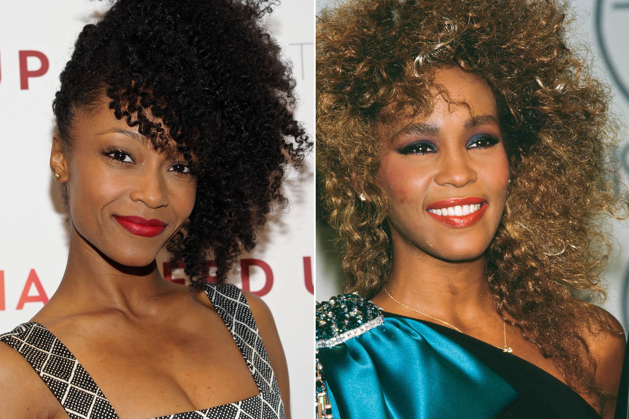 From left: Yaya Dacosta; Whitney Houston