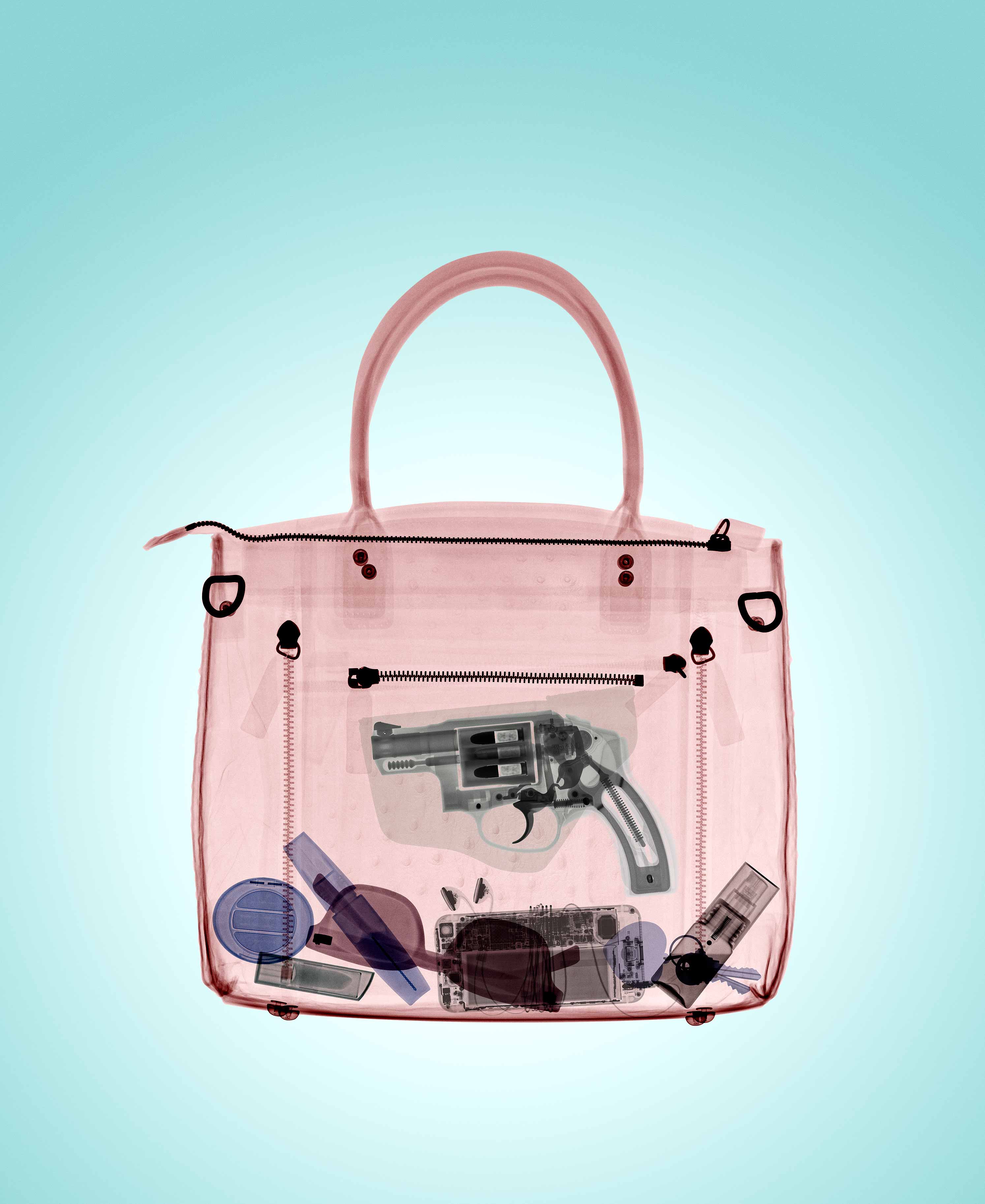 Concealed Carry X-Ray Photo Illustration