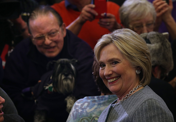 Democratic Presidential Candidate Hillary Clinton Campaigns Throughout Iowa Ahead Of State's Caucus