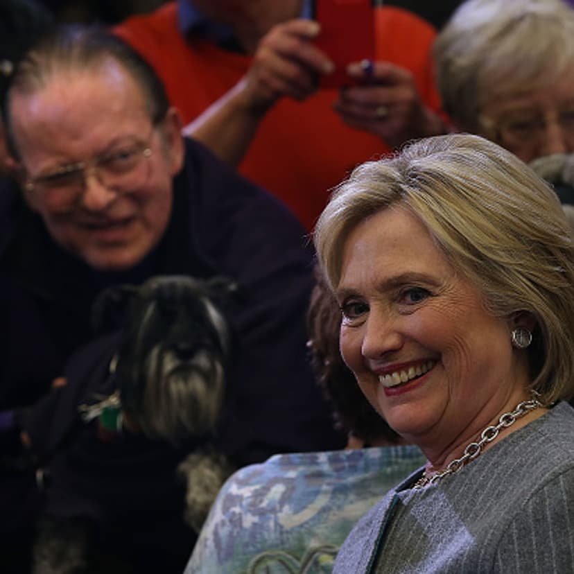 Democratic Presidential Candidate Hillary Clinton Campaigns Throughout Iowa Ahead Of State's Caucus