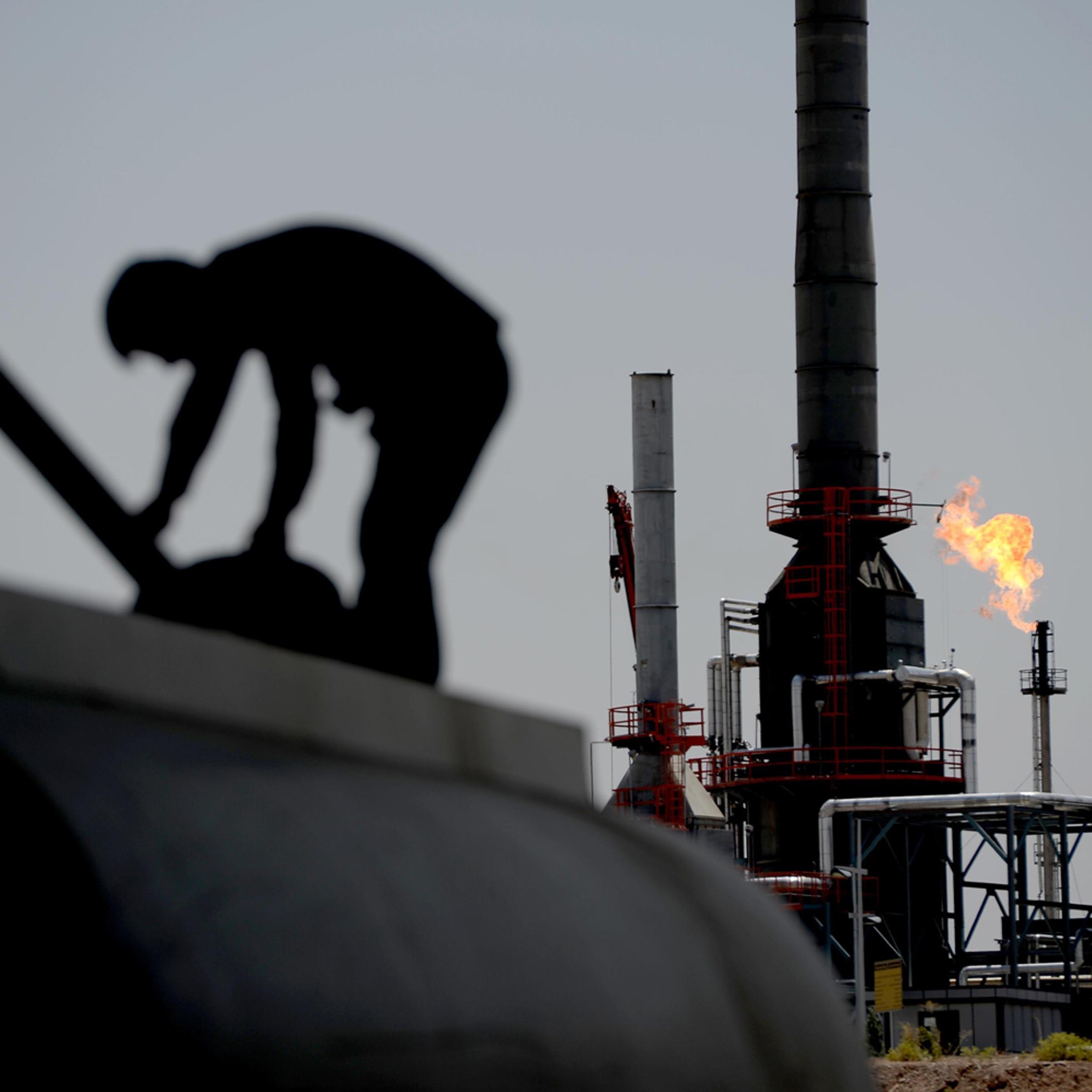 Erbil refinery in Iraq, seen in June 2014.