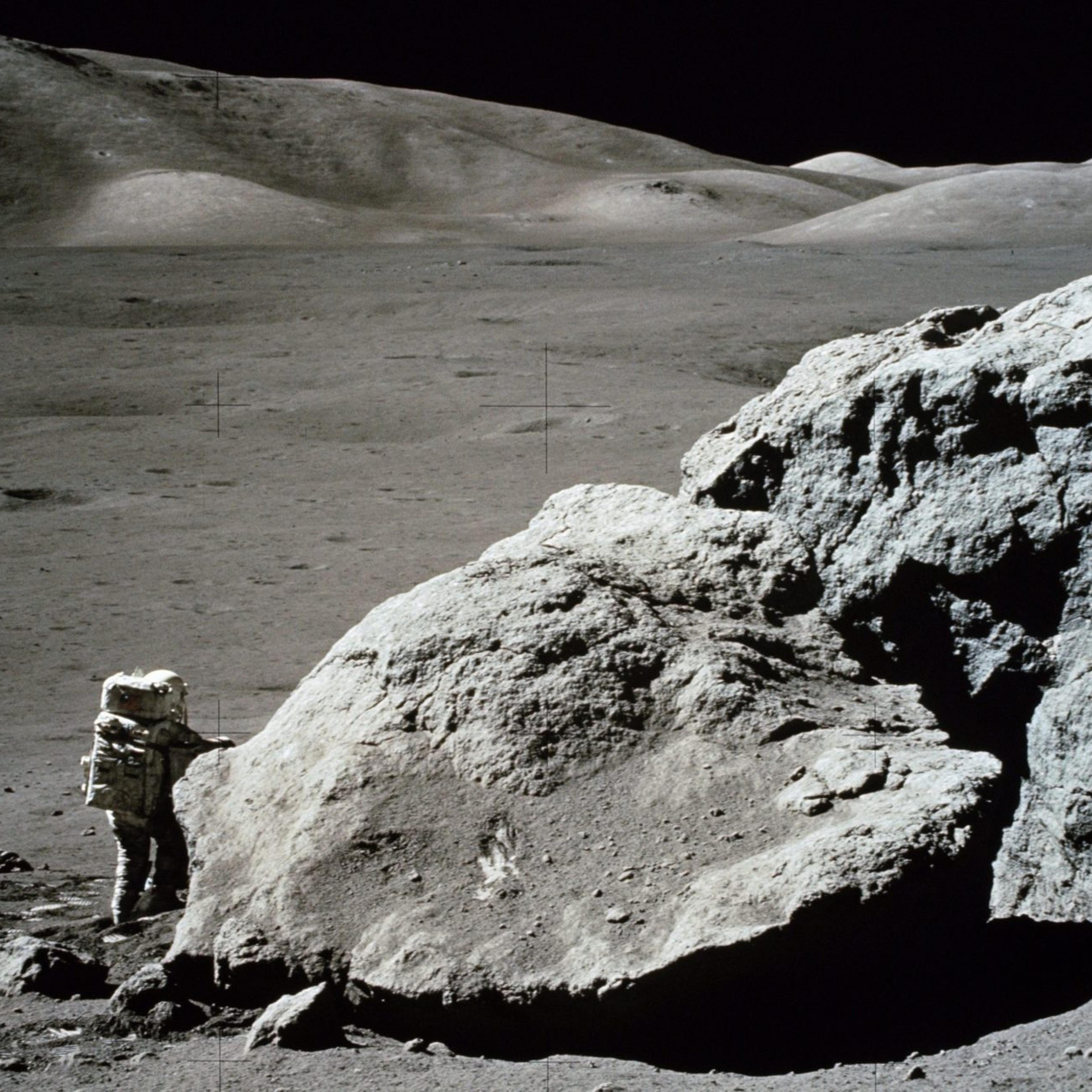 Apollo 17 Mission image - Sta 6,Panoramic,LMP