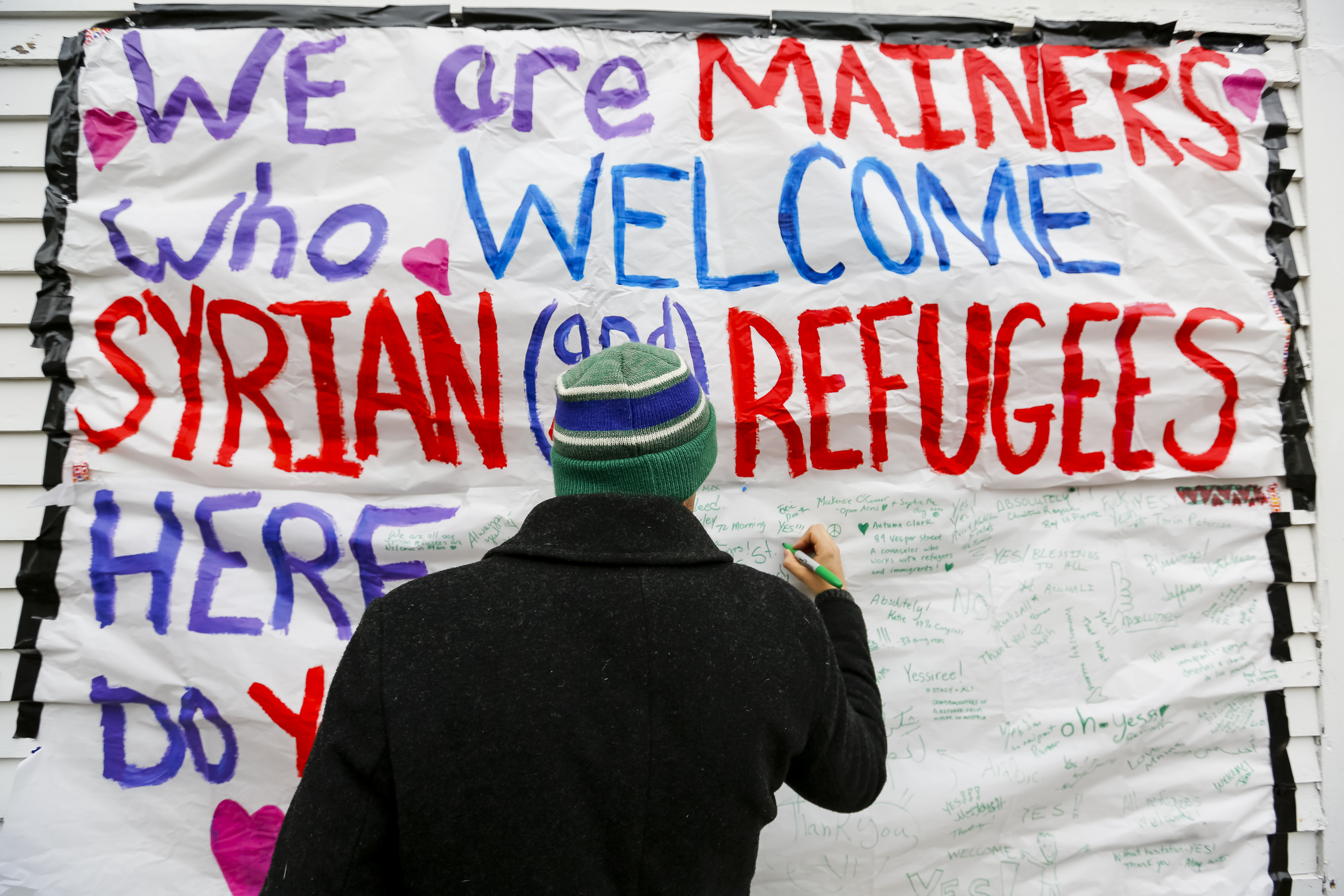 Sign of support for Syrians