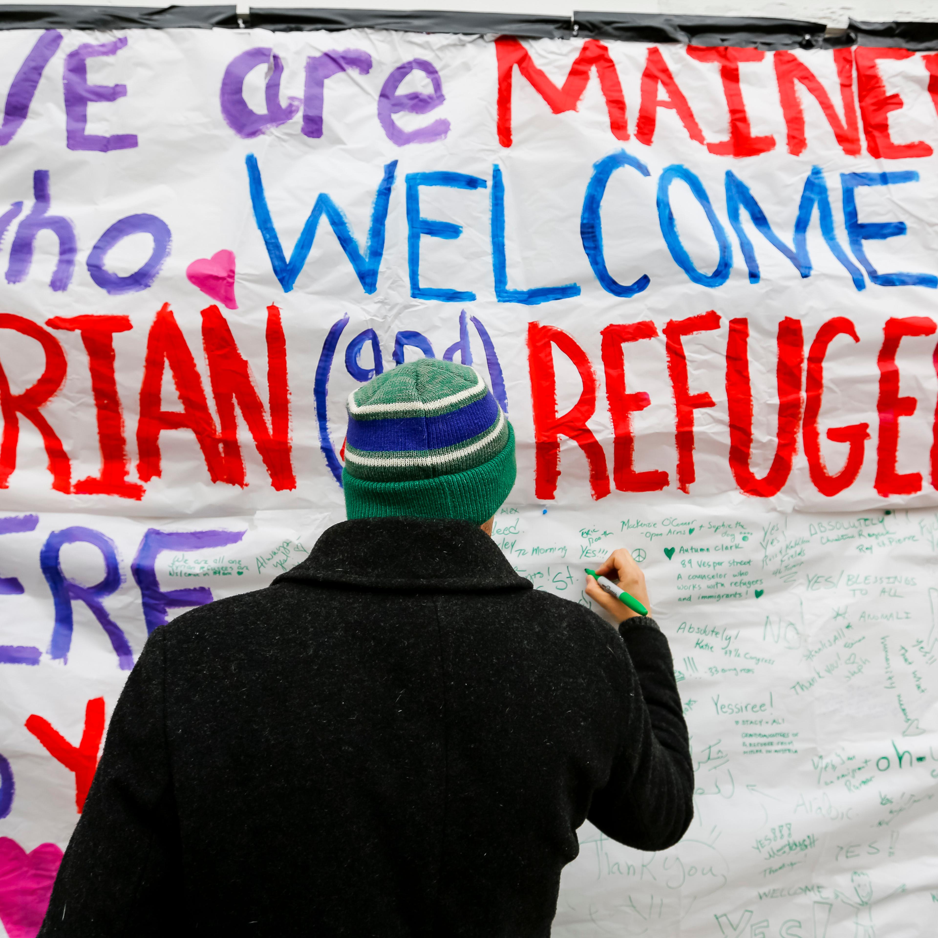 Sign of support for Syrians