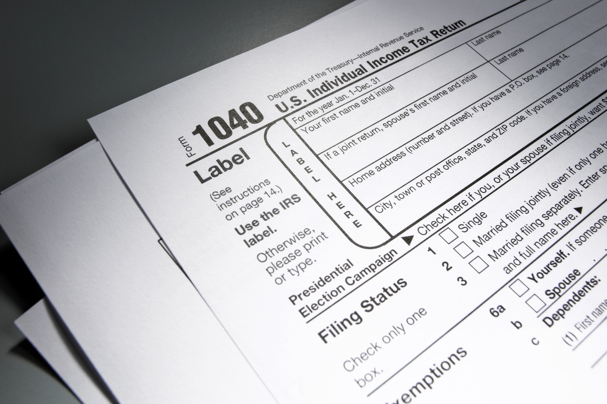 1040 Tax Form