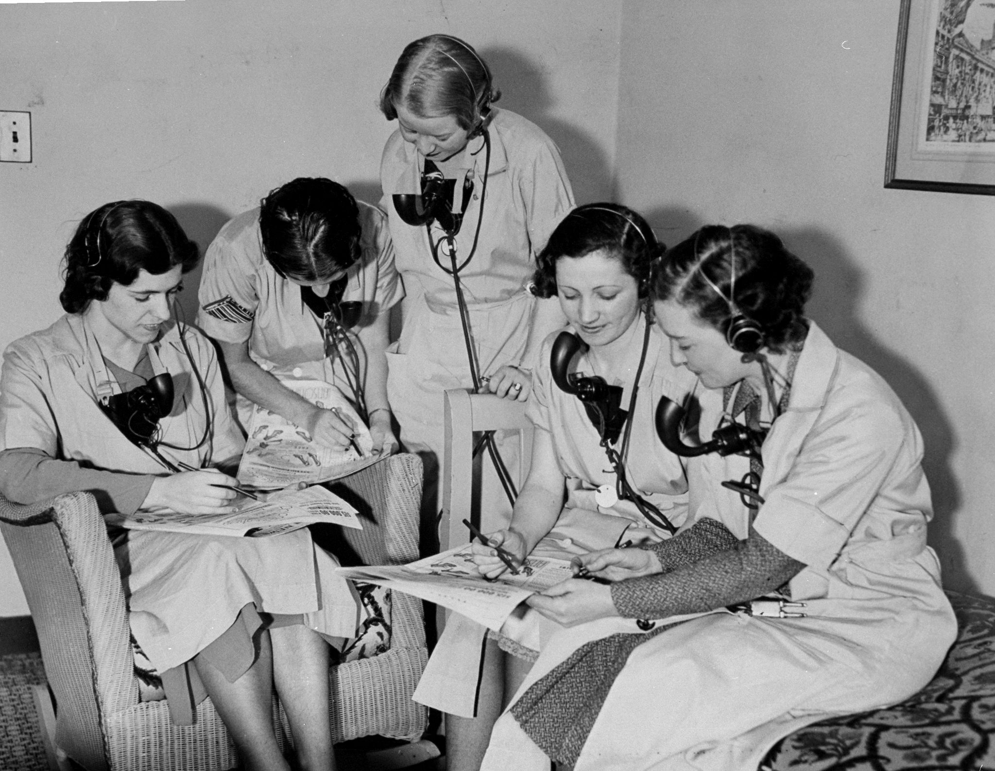 Hello girls at the New Yorker Hotel, Harriet Lundgren, Clair