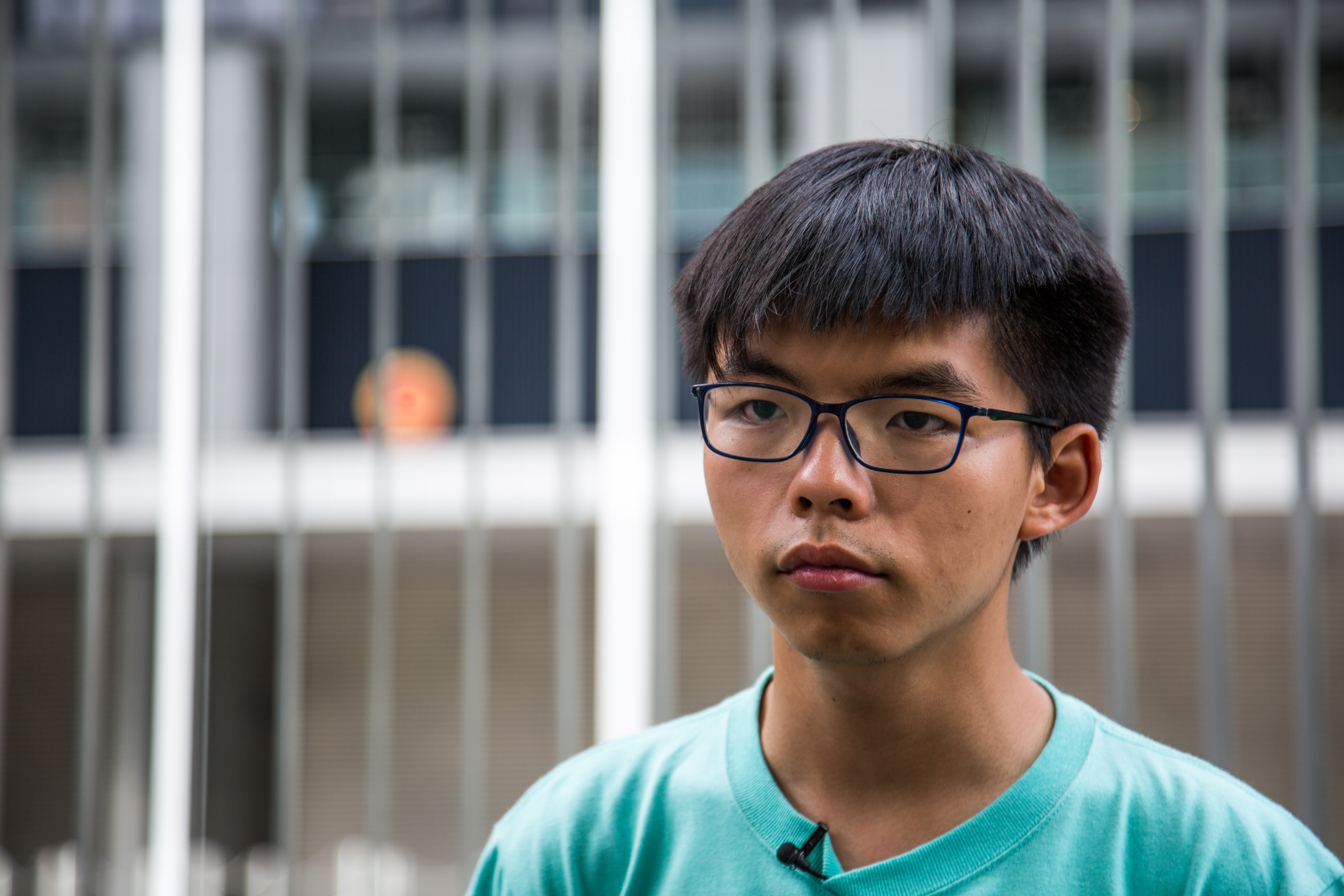 Joshua Wong, Hong Kong Pro-democracy activist, spoke to TIME on August 16, 2017, a day before a ruling on his 2014 occupation of the Citizen Square. He's facing immediate imprisonment if judges rule against his favor.- Photo by Aria Hangyu Chen for TIME
