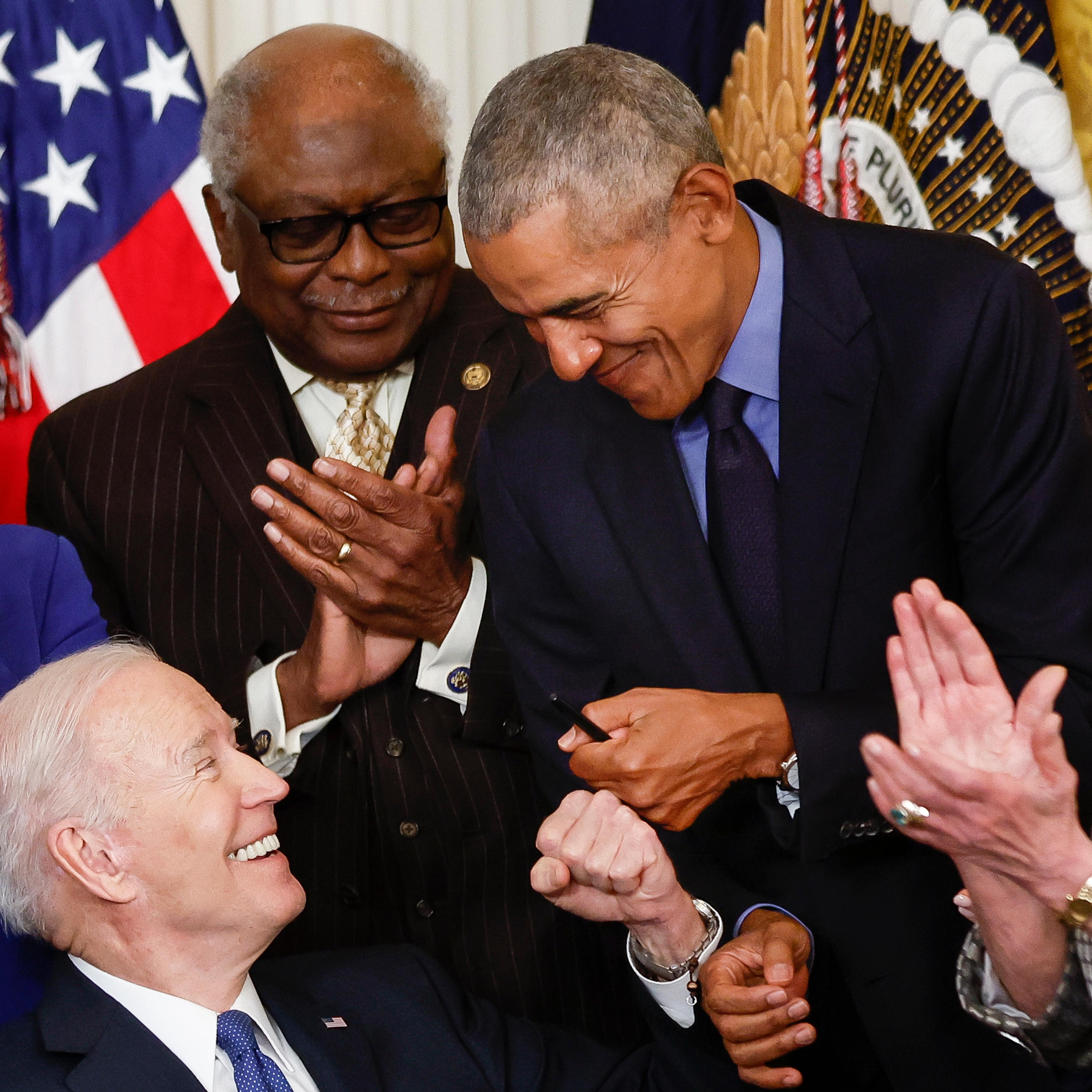 Former President Obama Joins President Biden At White House To Mark Passage Of The Affordable Care Act
