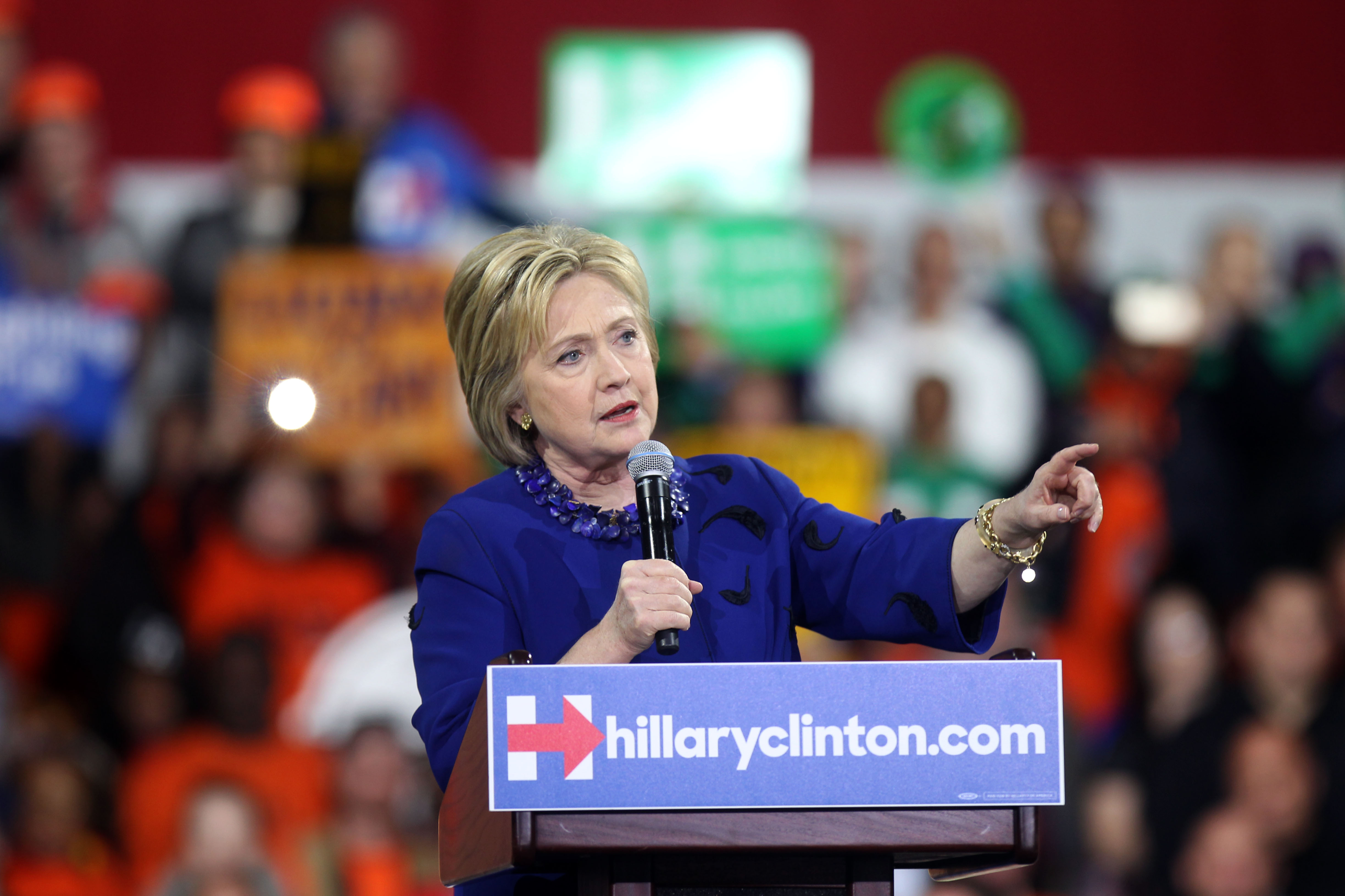 Hillary Clinton Holds Post-Super Tuesday Rally In NYC