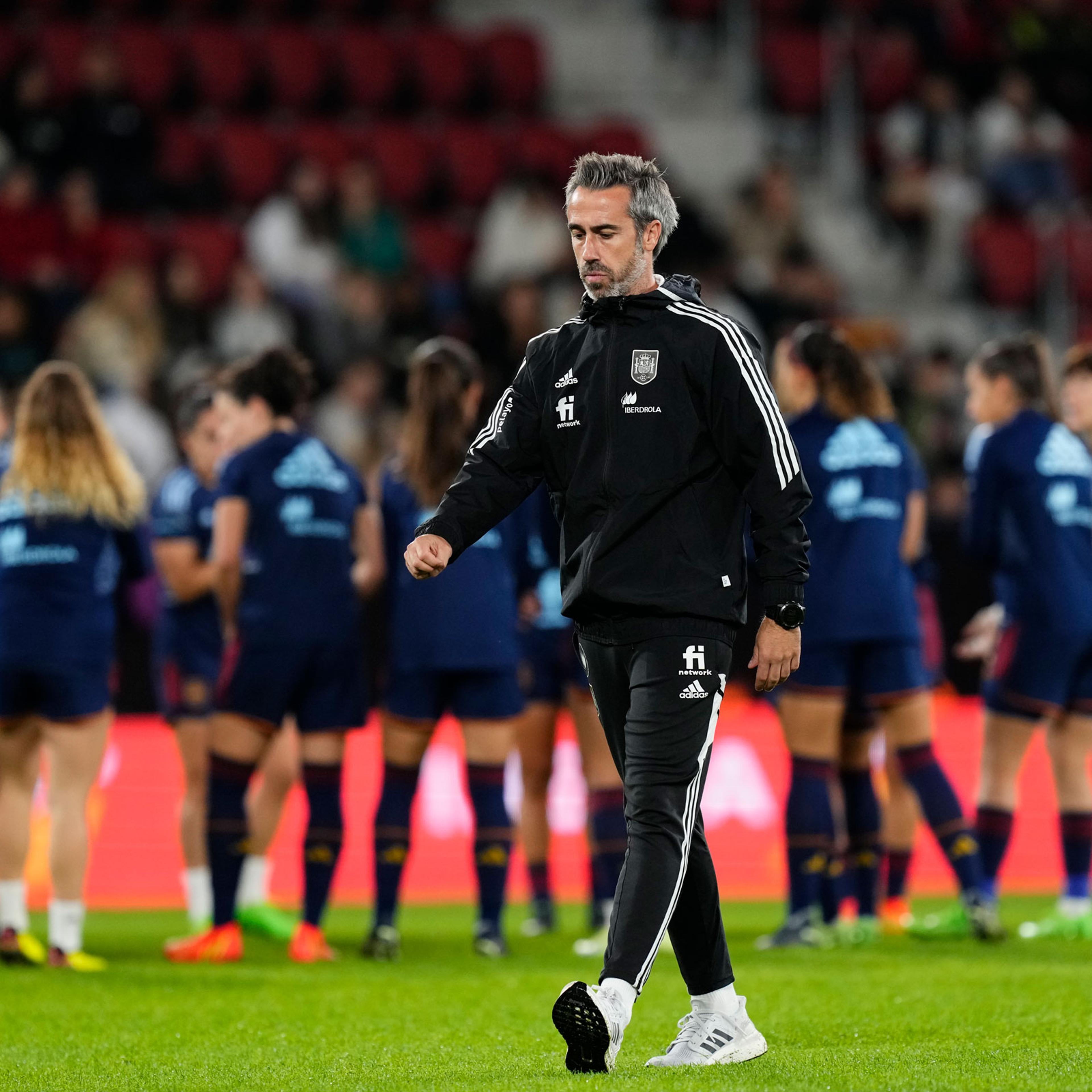 Spain head coach Jorge Vildahead during the Women’s International Friendly match between Spain and USA