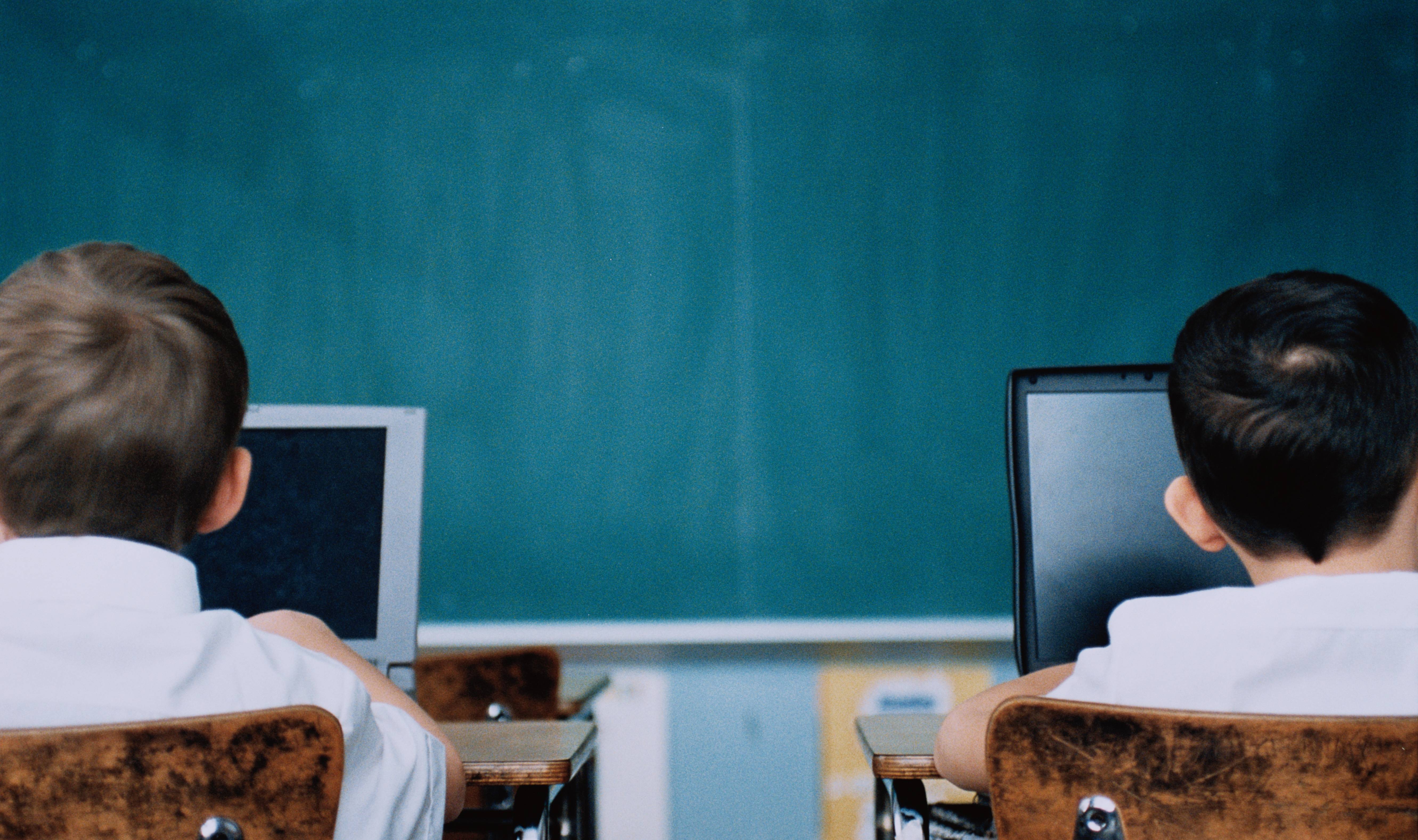 Boys with Laptop Computers