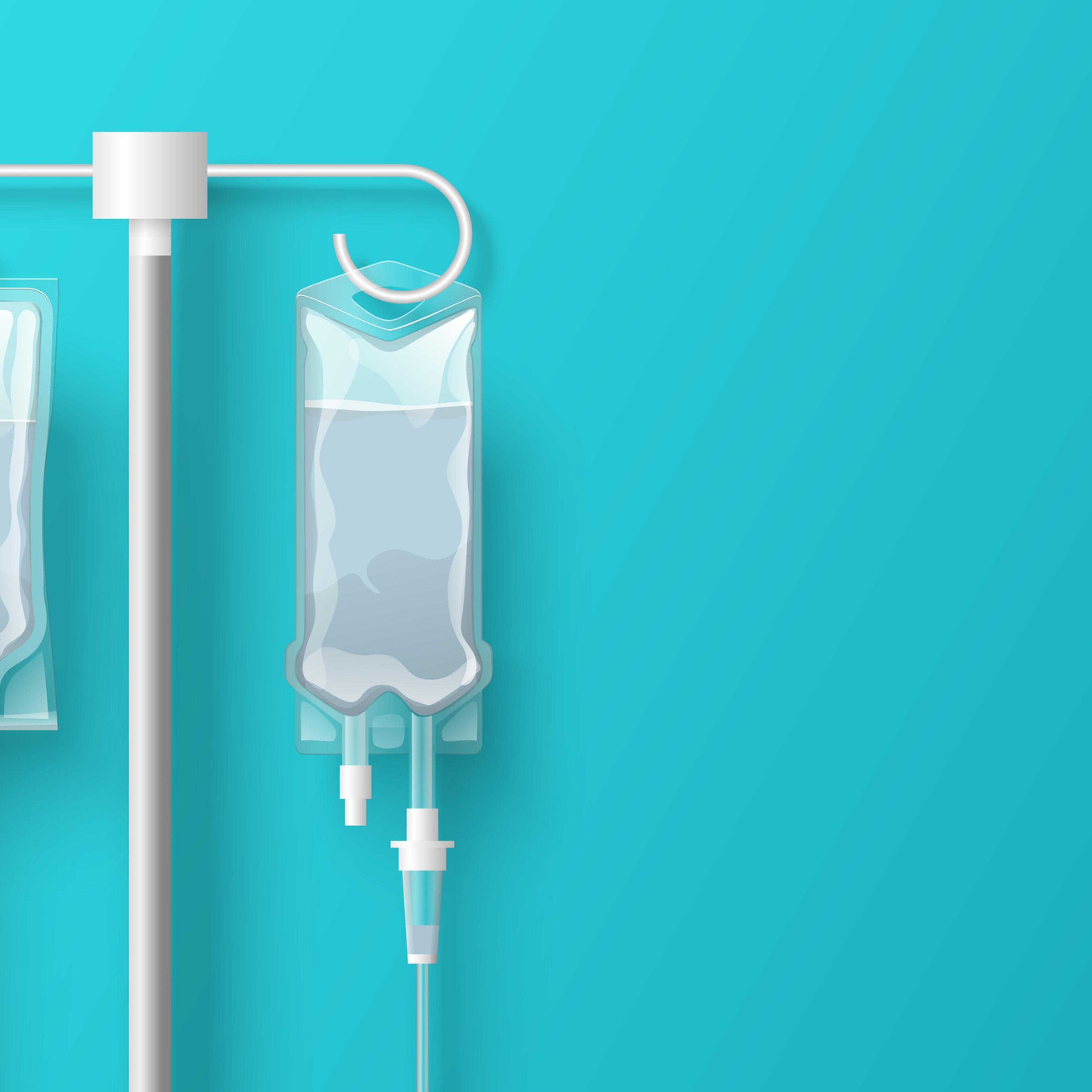 Medical dropper system with bag on tube vector