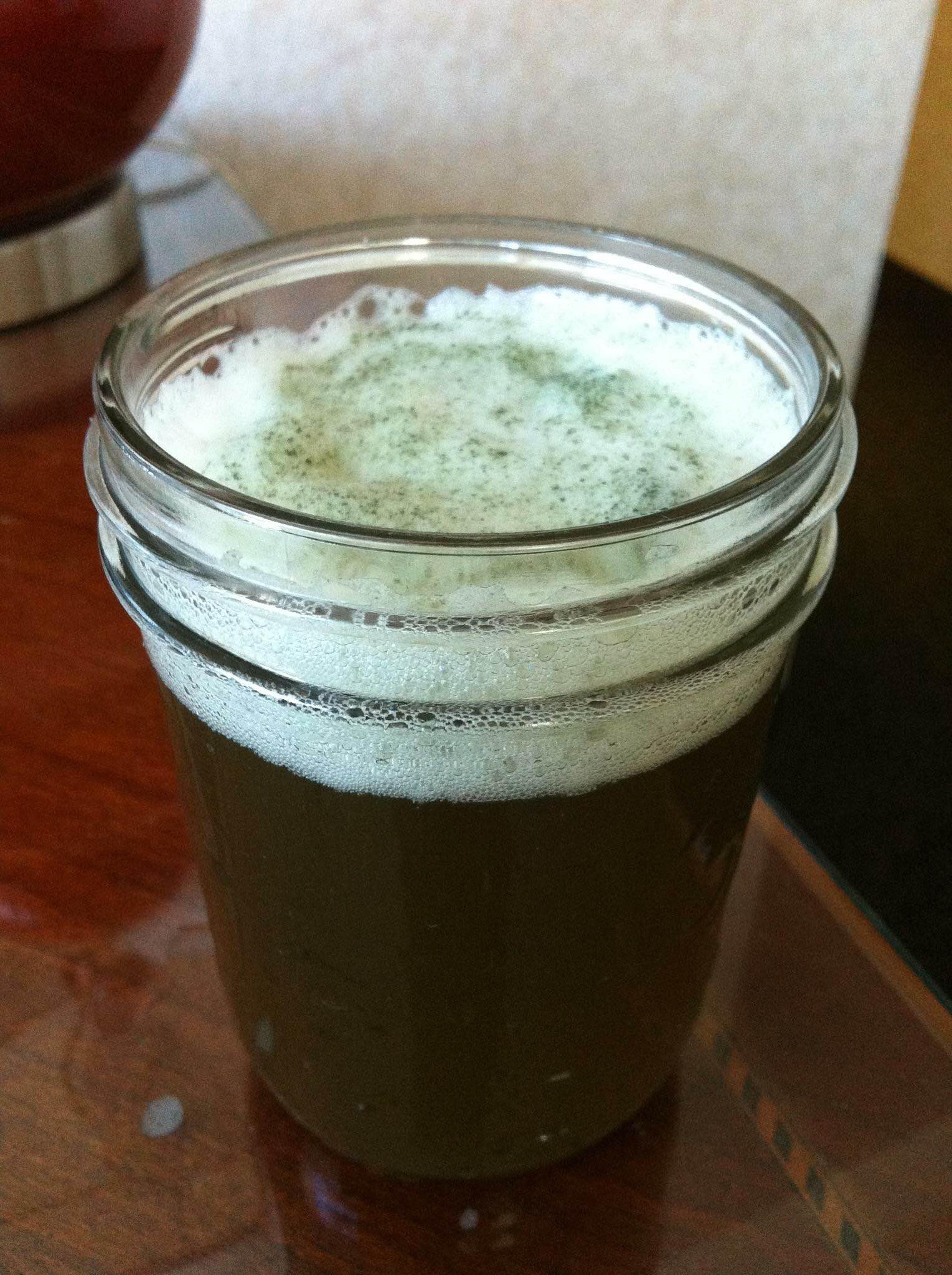 Chlorophyll beer