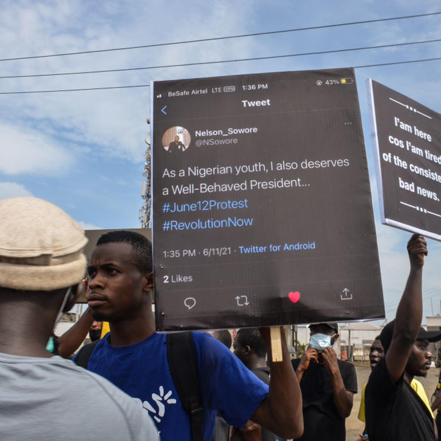 Protest In Nigeria June 12, 2021, Twitter