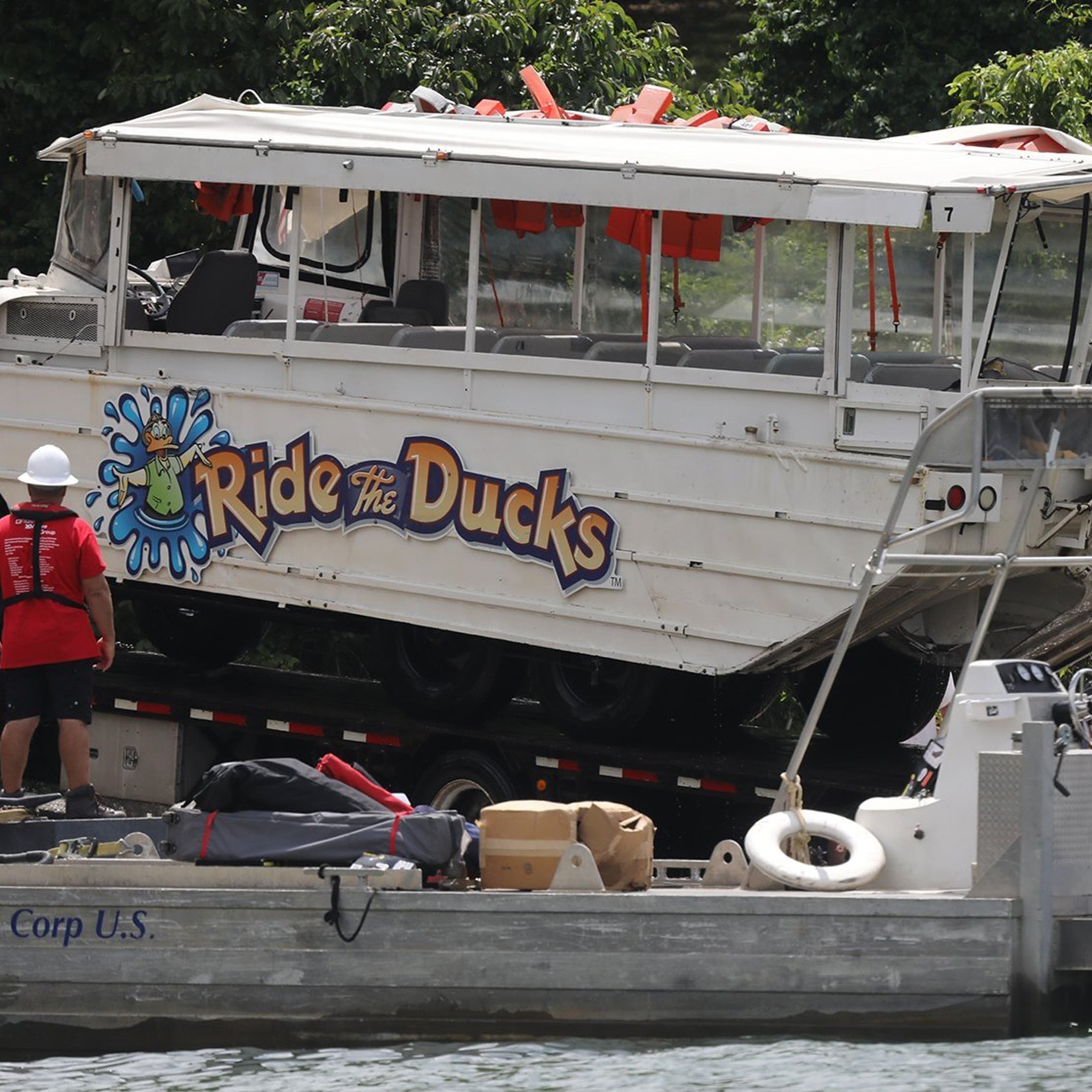Duck Boat recovered from the bottom of Table Rock Lake