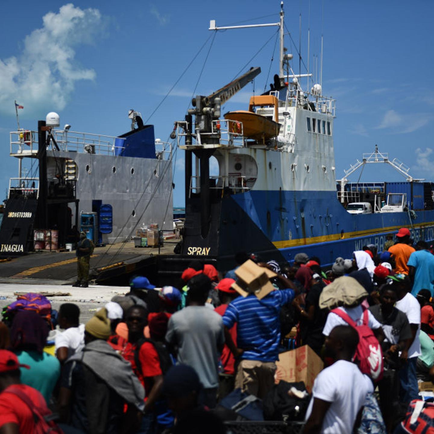 Ferry leaving Bahamas