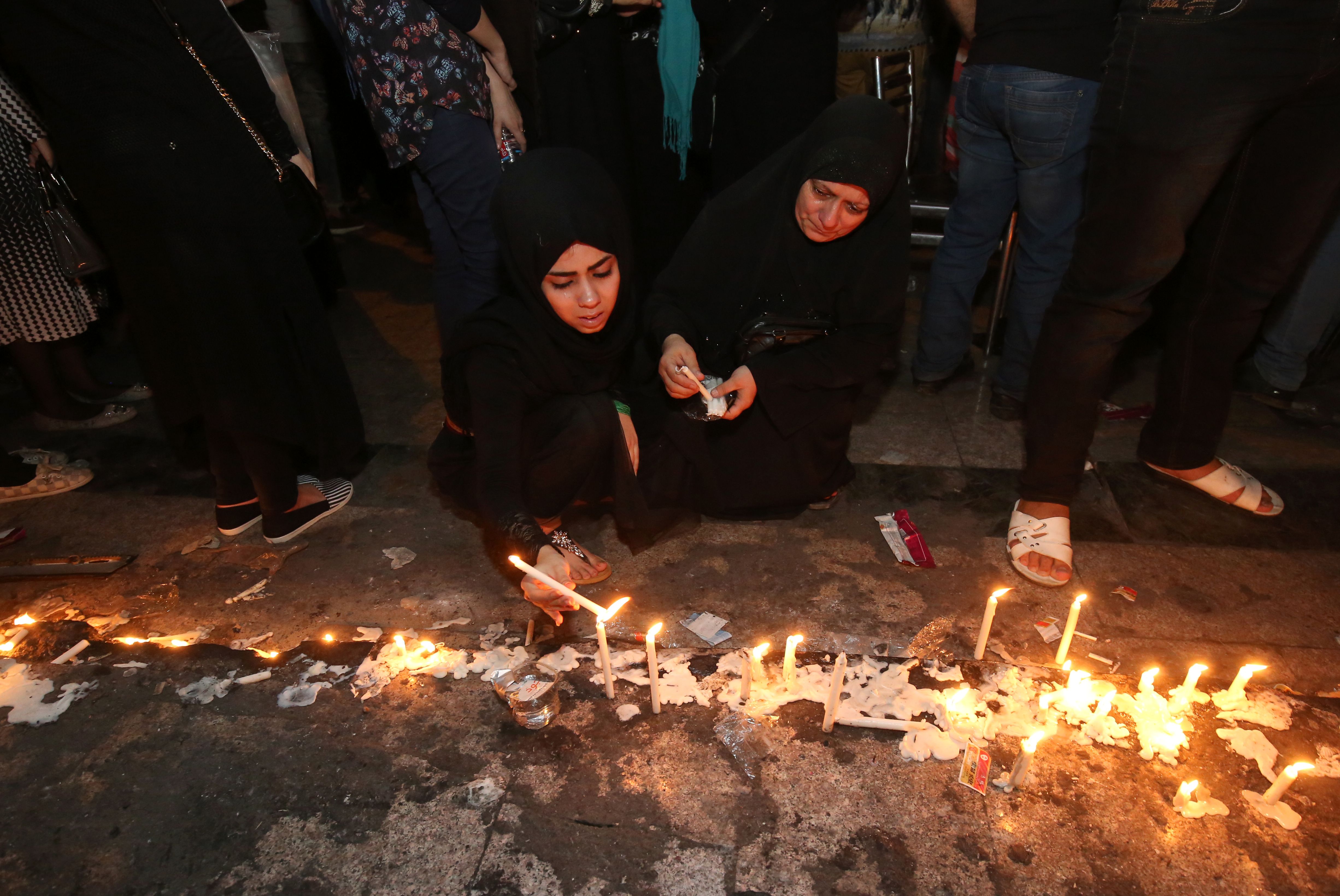 IRAQ-CONFLICT-BOMBINGS-VIGIL