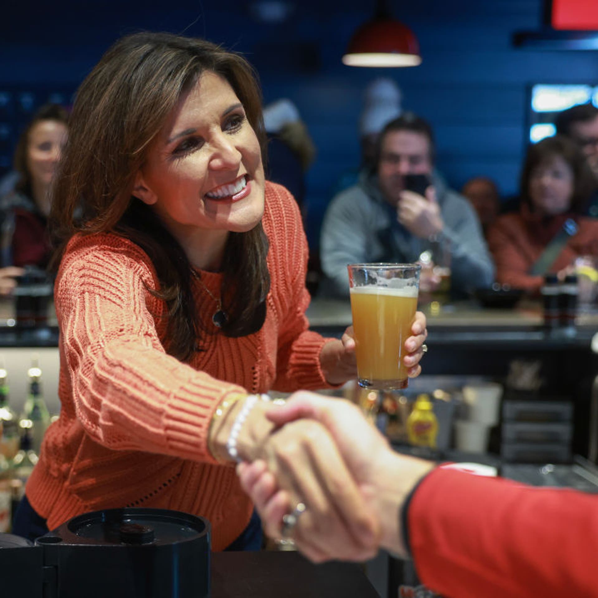 Republican Presidential Candidate Nikki Haley Campaigns In New Hampshire