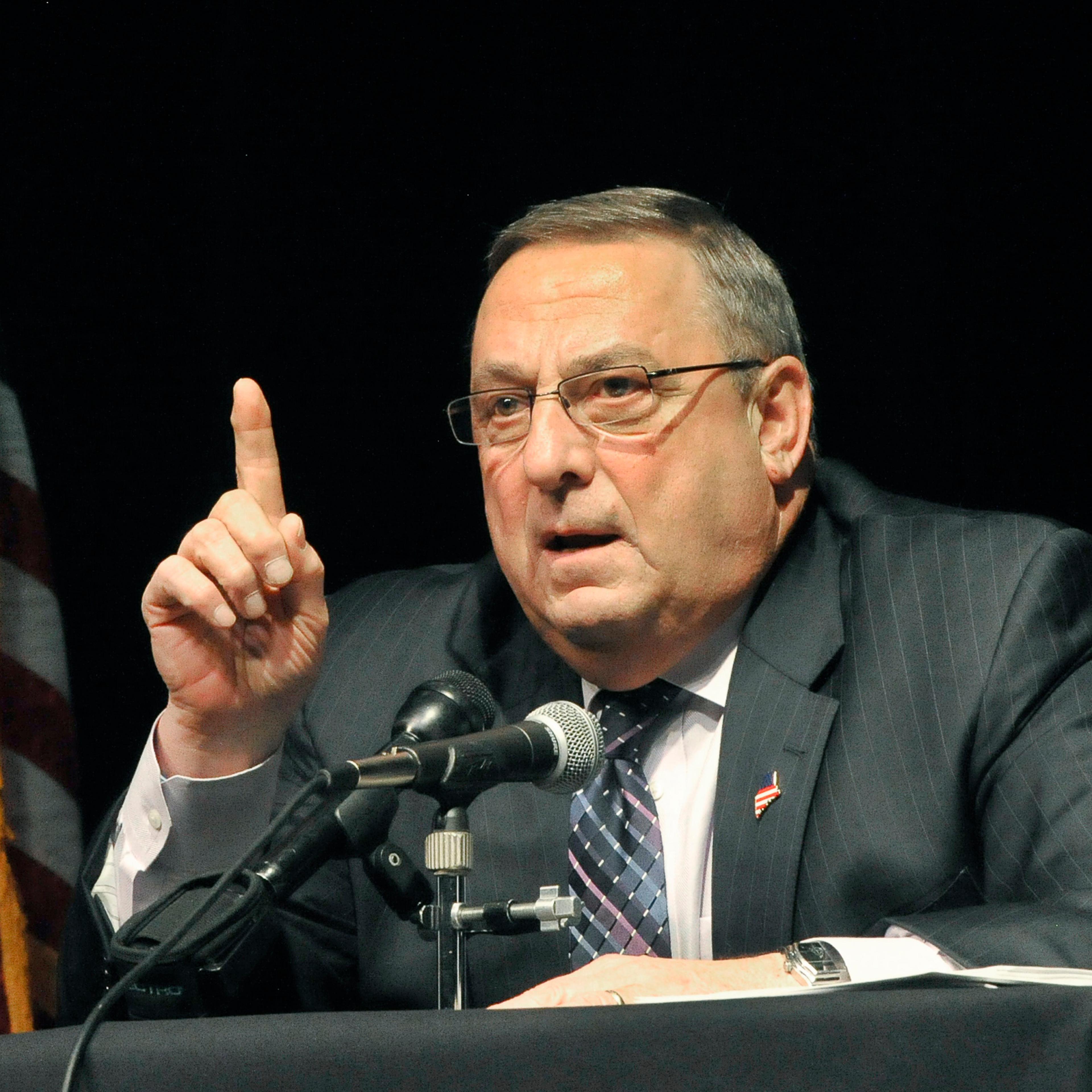 Governor Paul LePage holds a Town Hall Meeting