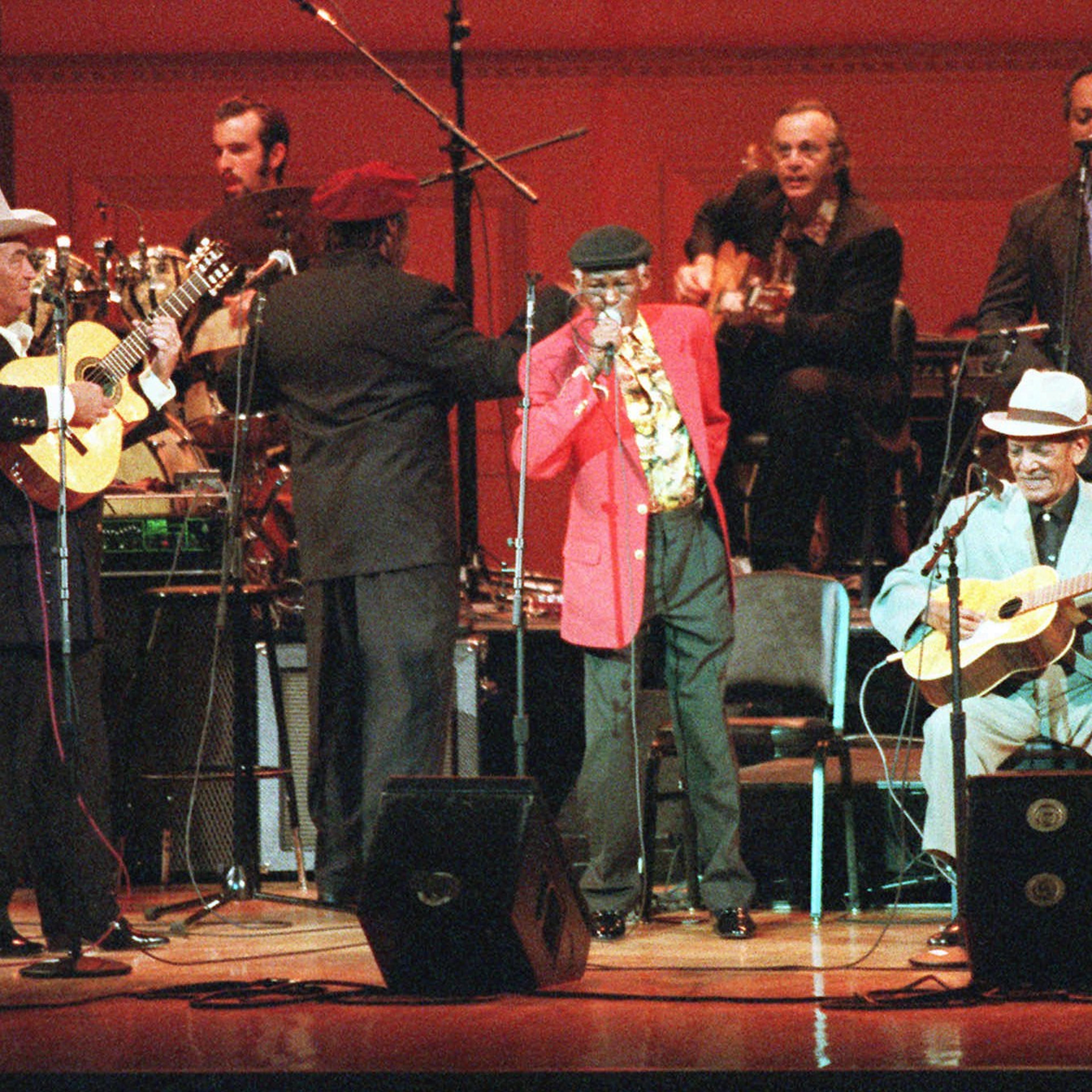 The Buena Vista Social Club performs at New York's Carnegie Hall in 1998.